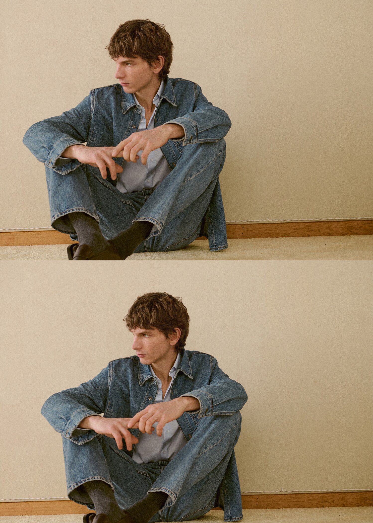 Pocket denim overshirt - Details of the article 3
