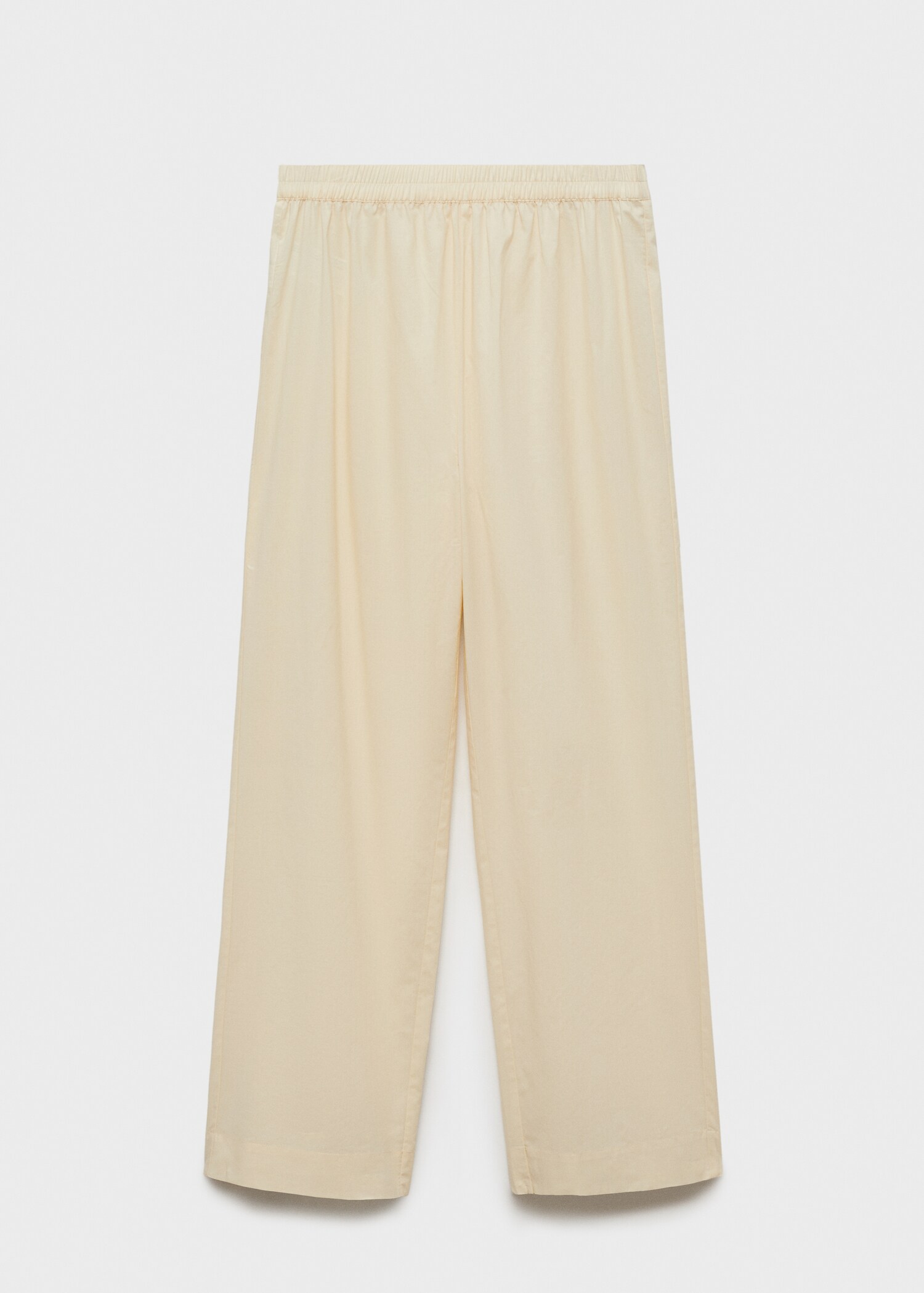 Garment-washed cotton trousers - Article without model