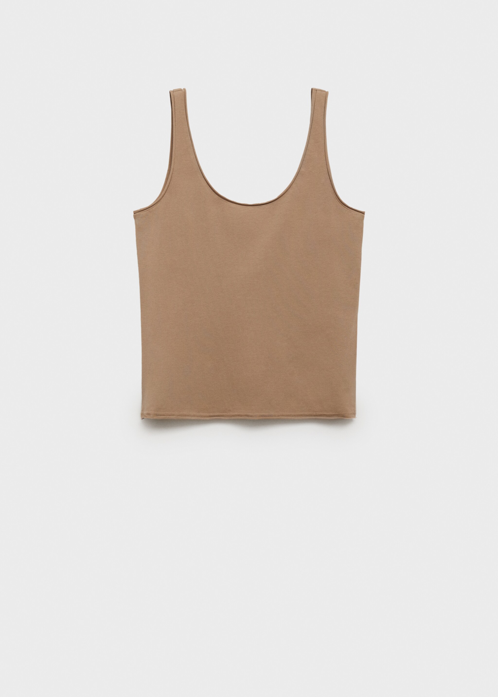Cotton round-neck top - Article without model