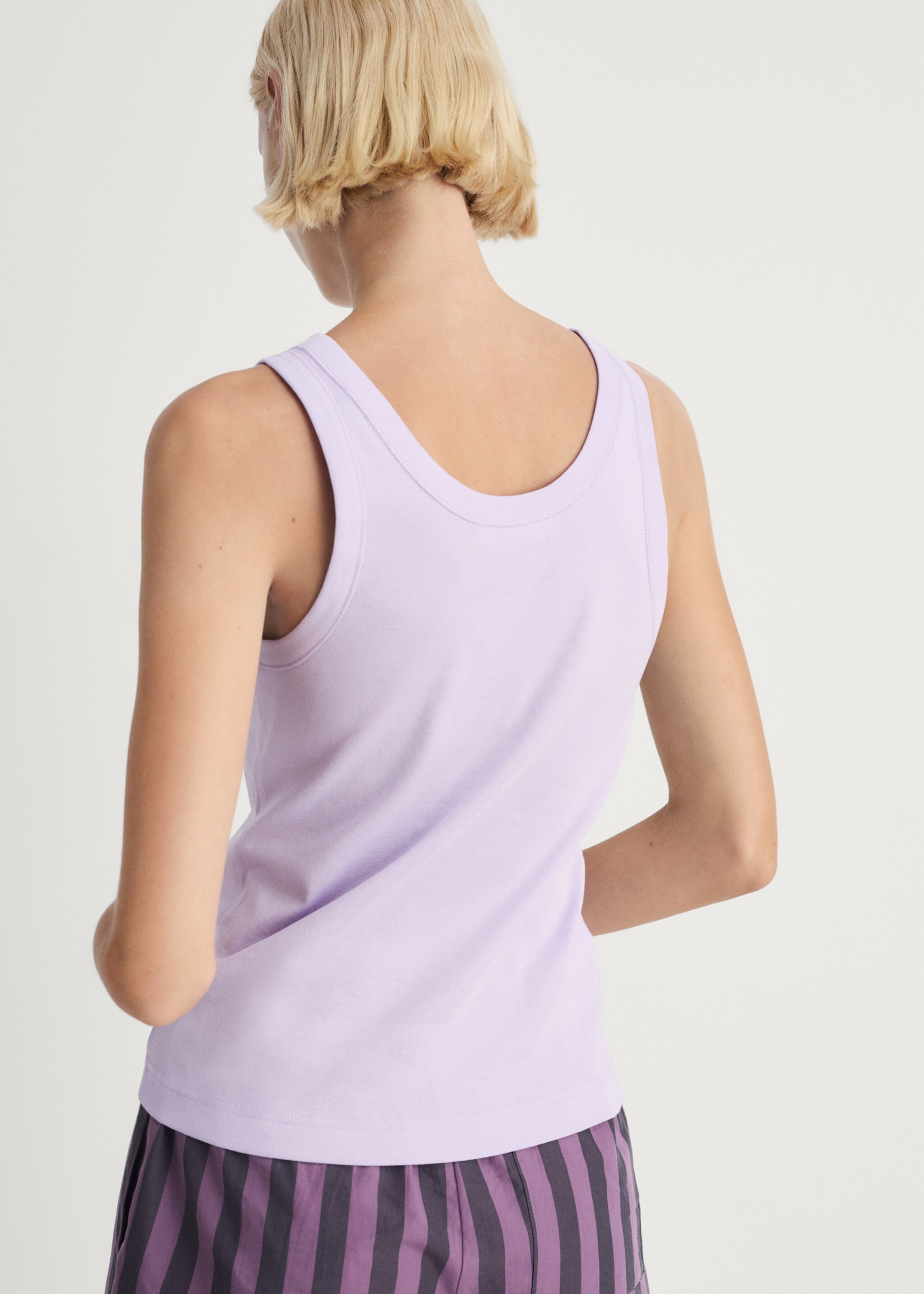 Top pyjamas cotton suspenders - Reverse of the article