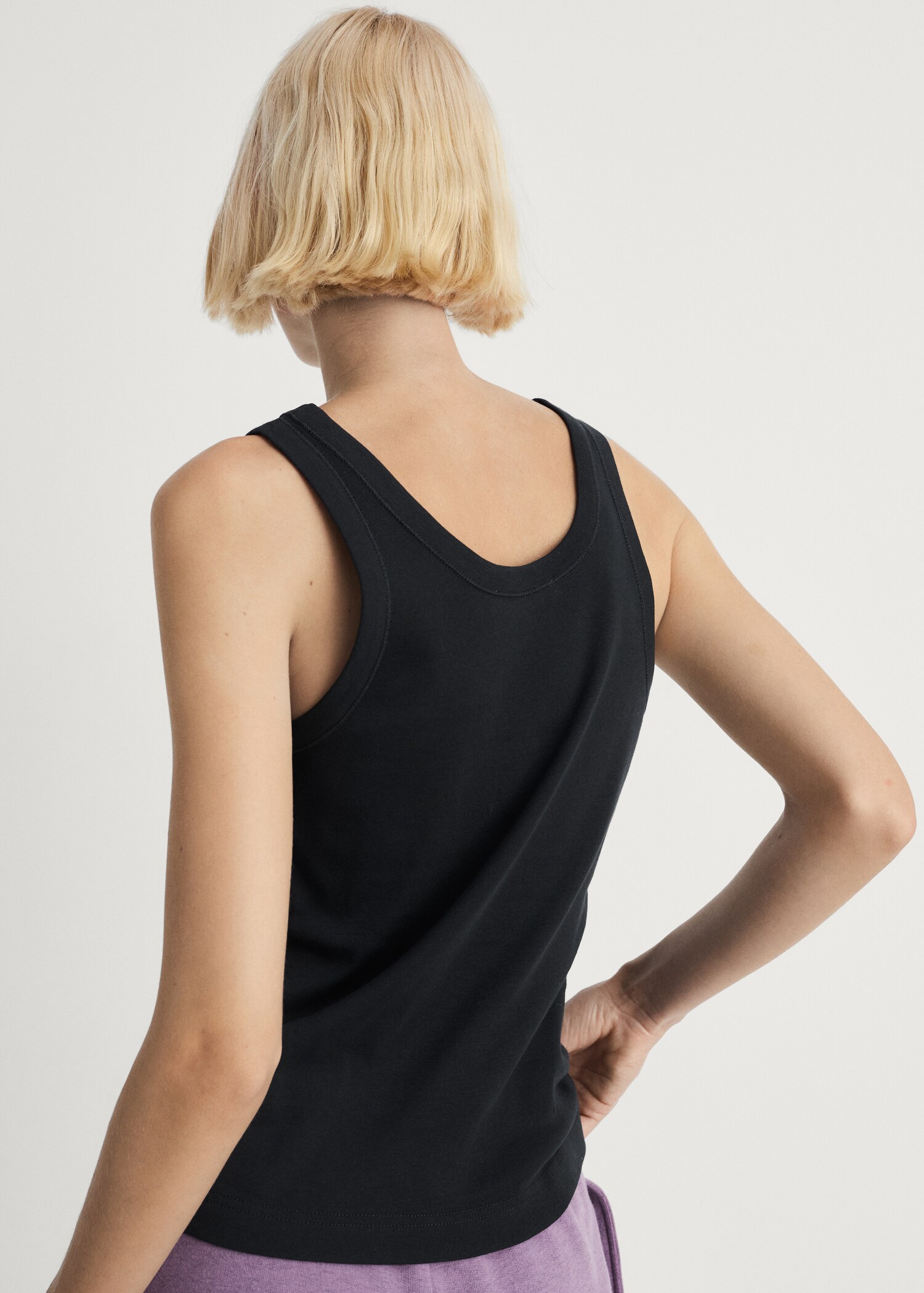 Top pyjamas cotton suspenders - Reverse of the article