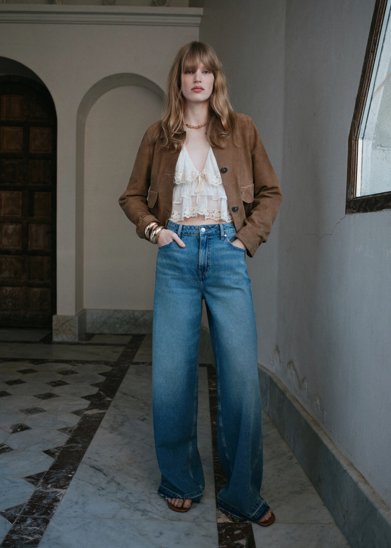 Suede leather jacket - Details of the article 6