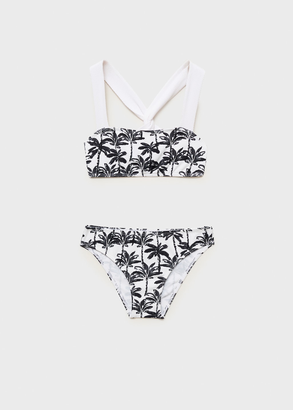 Palm-tree print bikini
