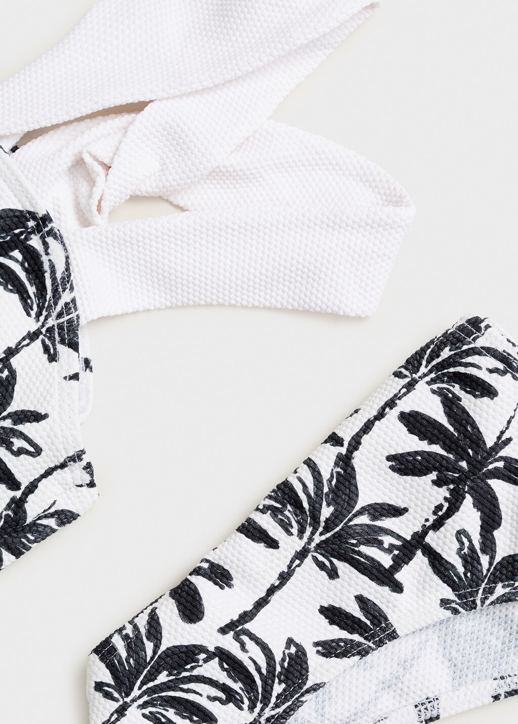 Palm-tree print bikini