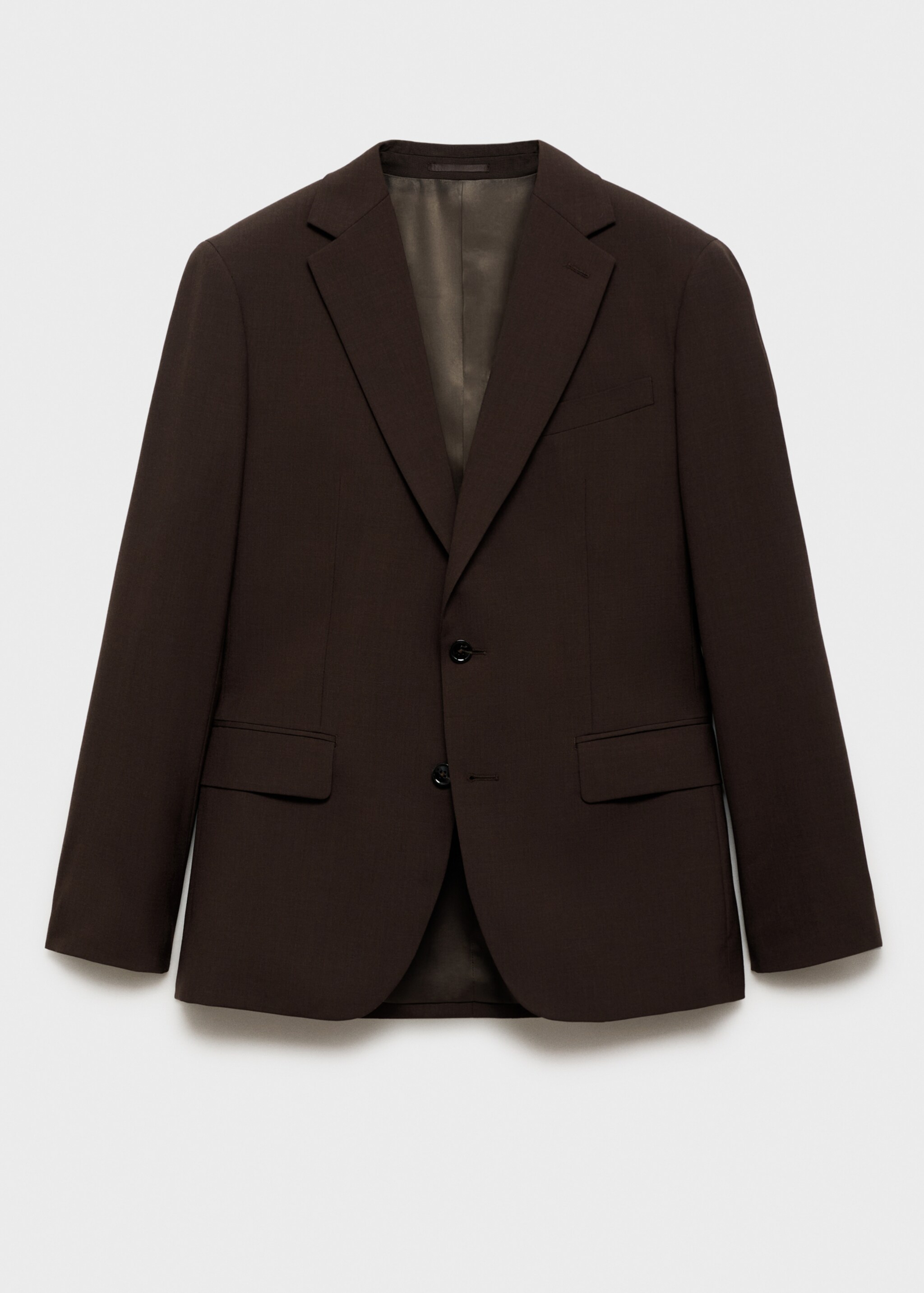 Turin %100 yün blazer ceket - Modelsiz ürün, Kahverengi. Ref: 87060618-01.