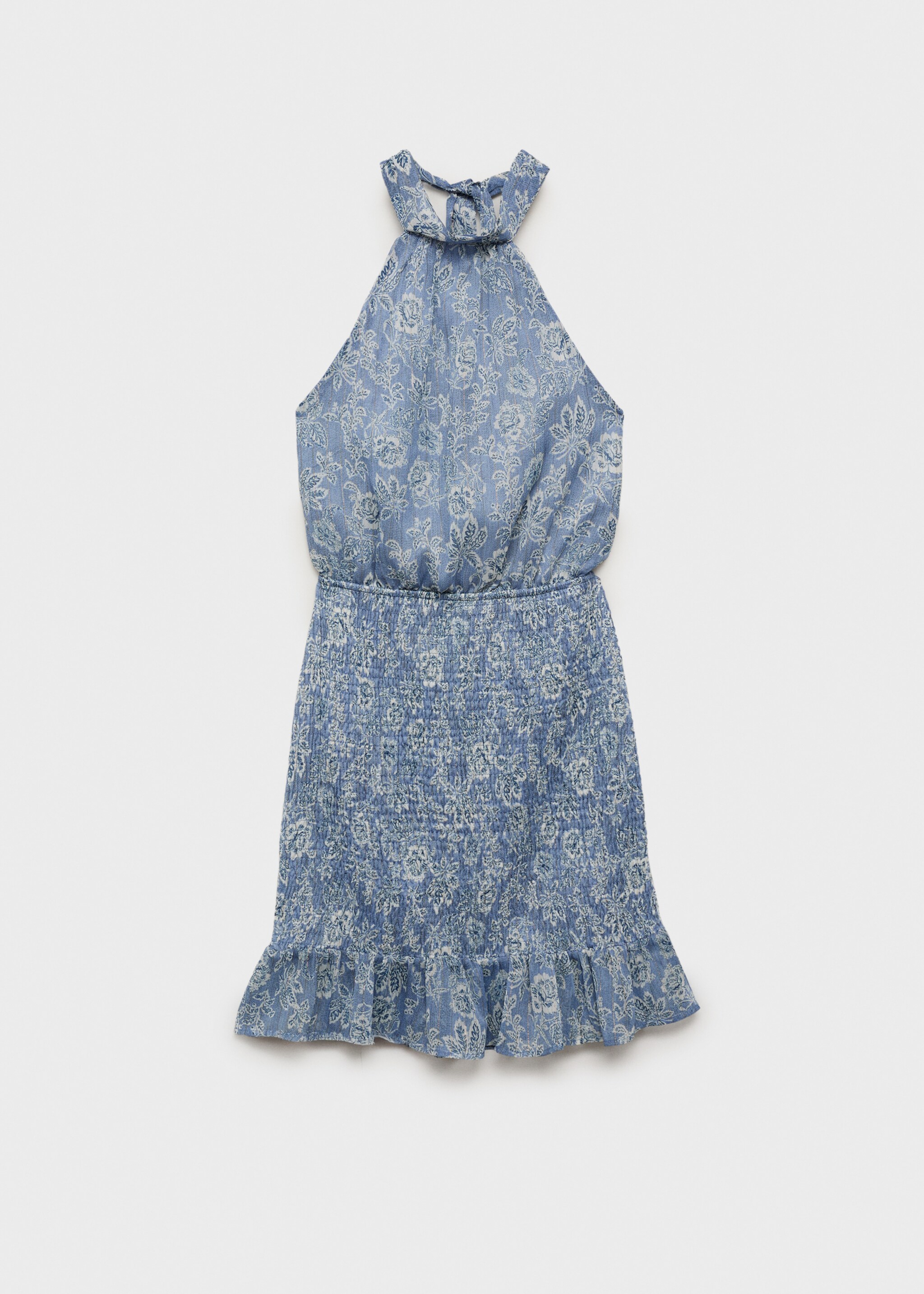 Halter-neck printed dress - Article without model