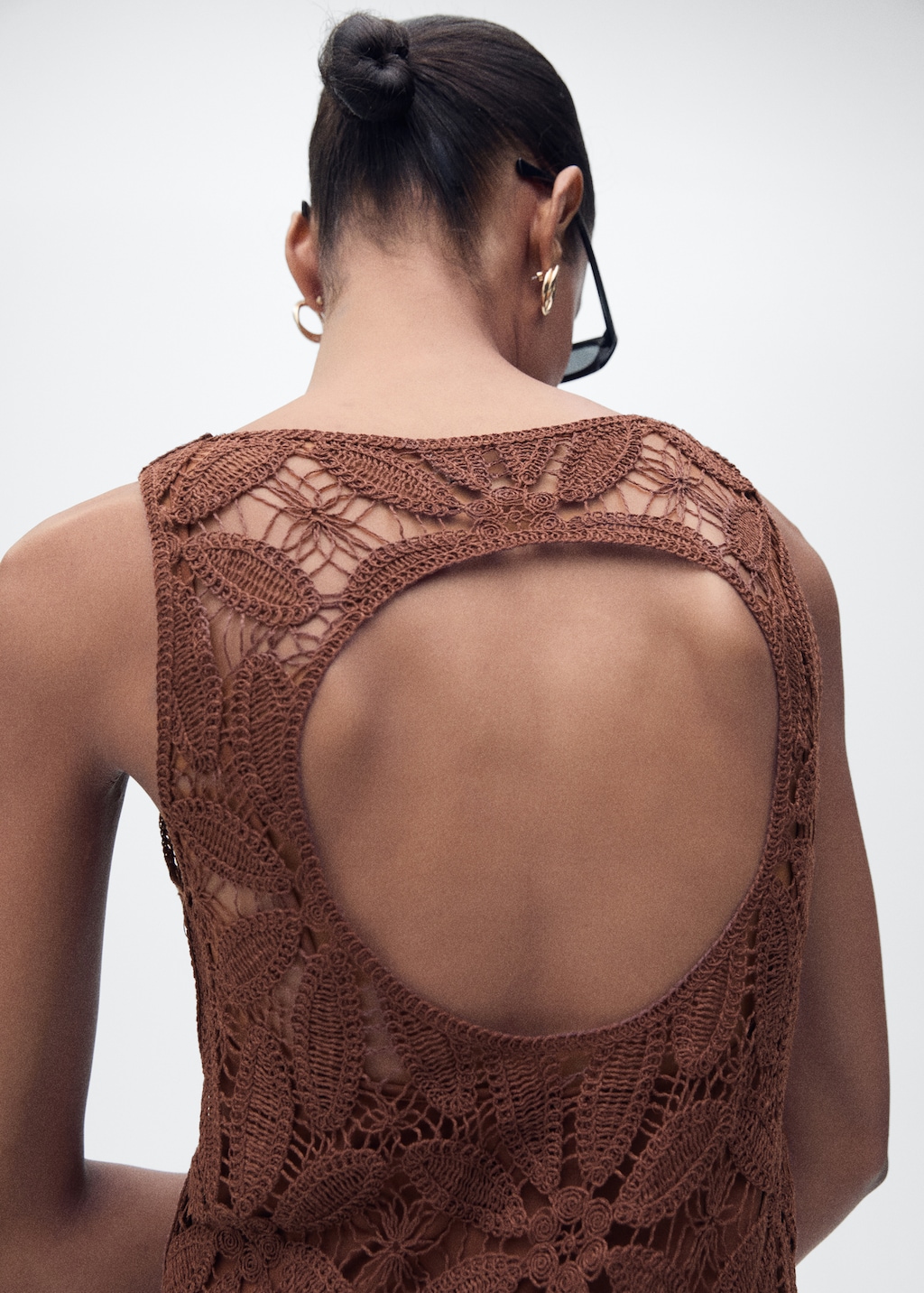 Open back crochet dress