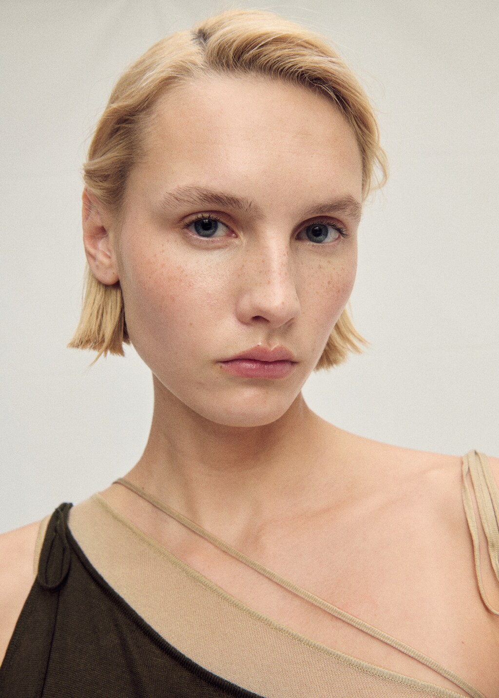 Combined lyocell knitted dress