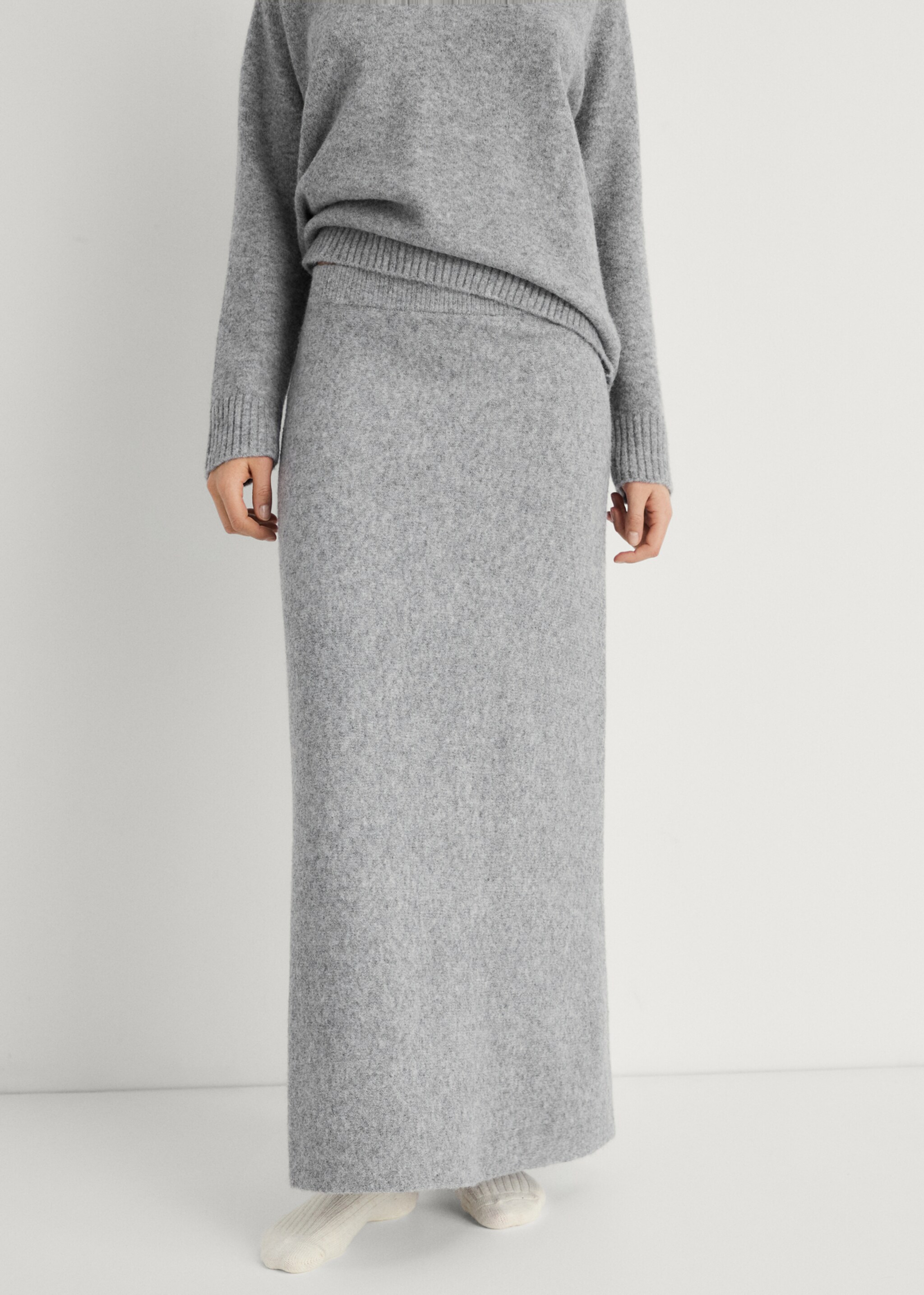Strickrock langes Design - Mittlere Ansicht