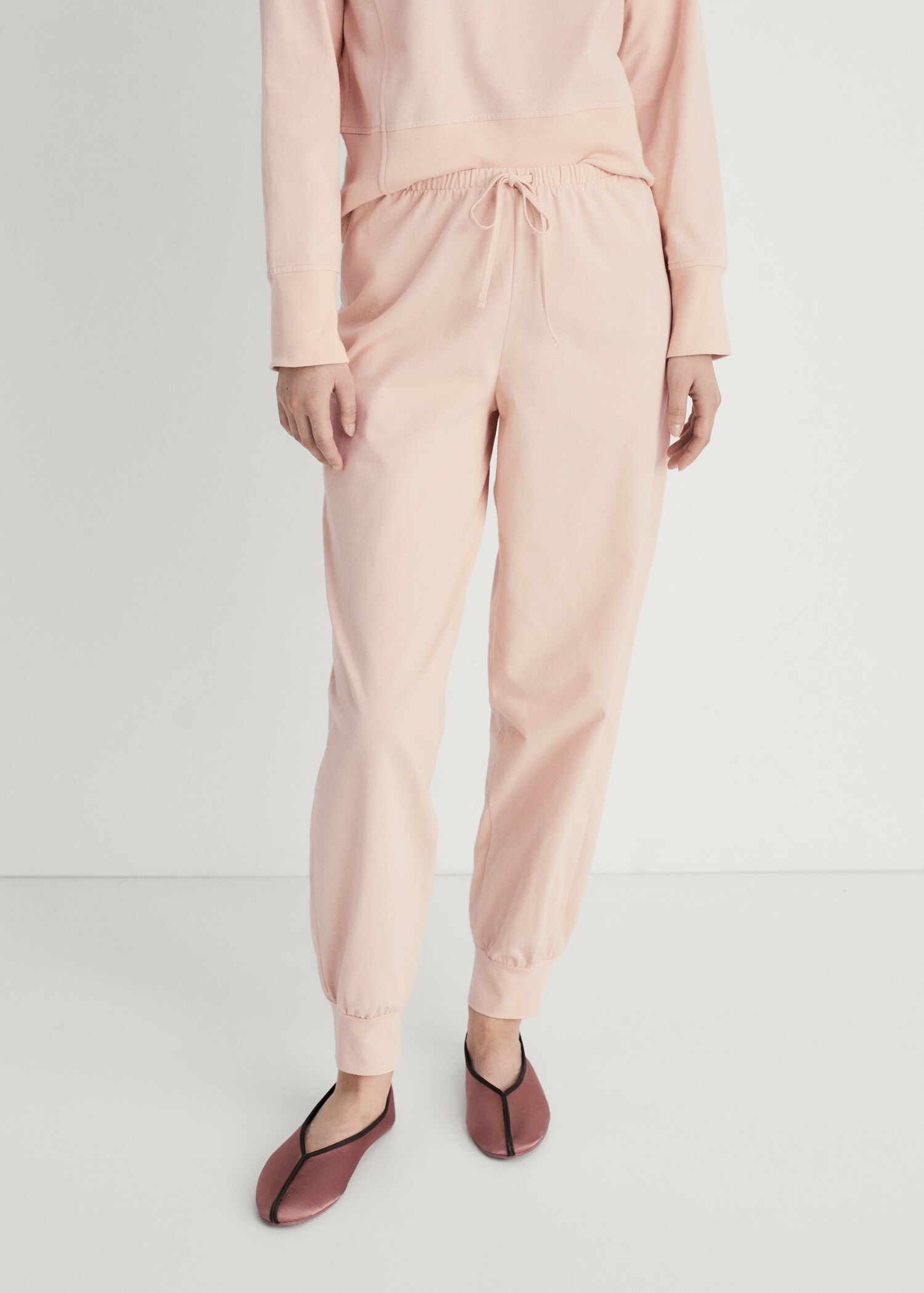 Cotton trousers with soft finish - Medium plane