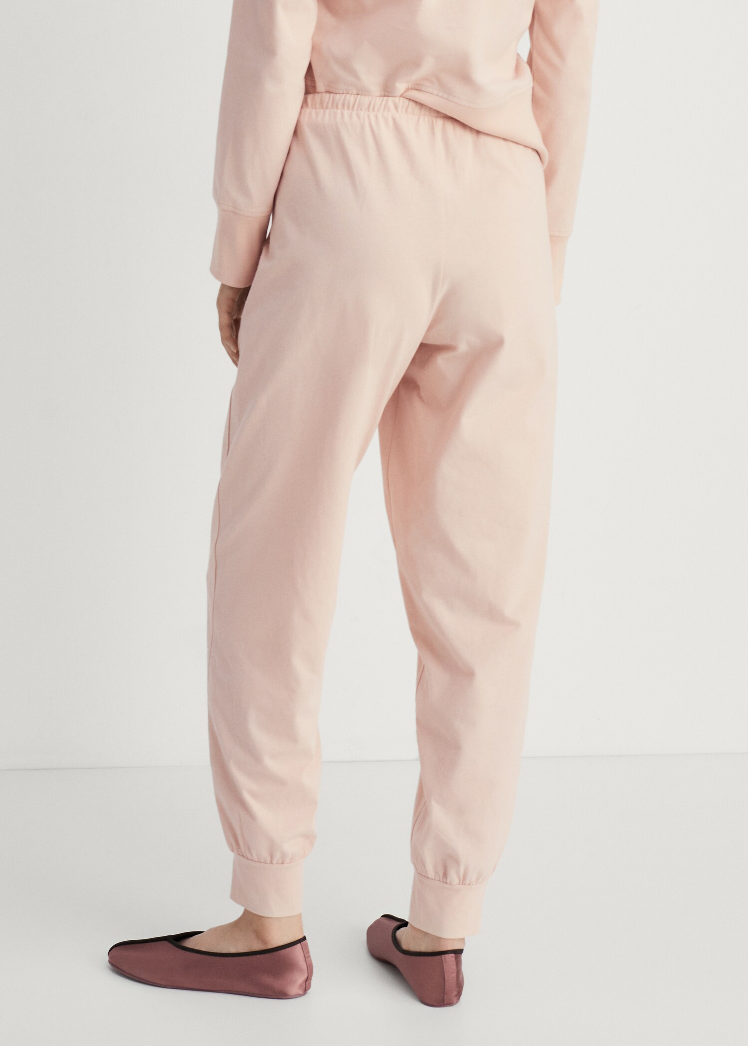 Cotton trousers with soft finish - Reverse of the article