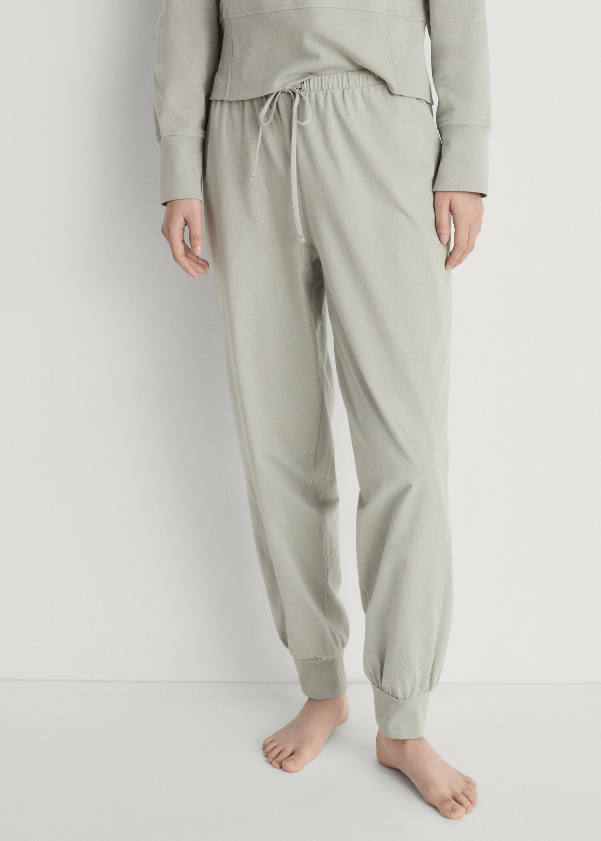 Cotton trousers with soft finish - Medium plane