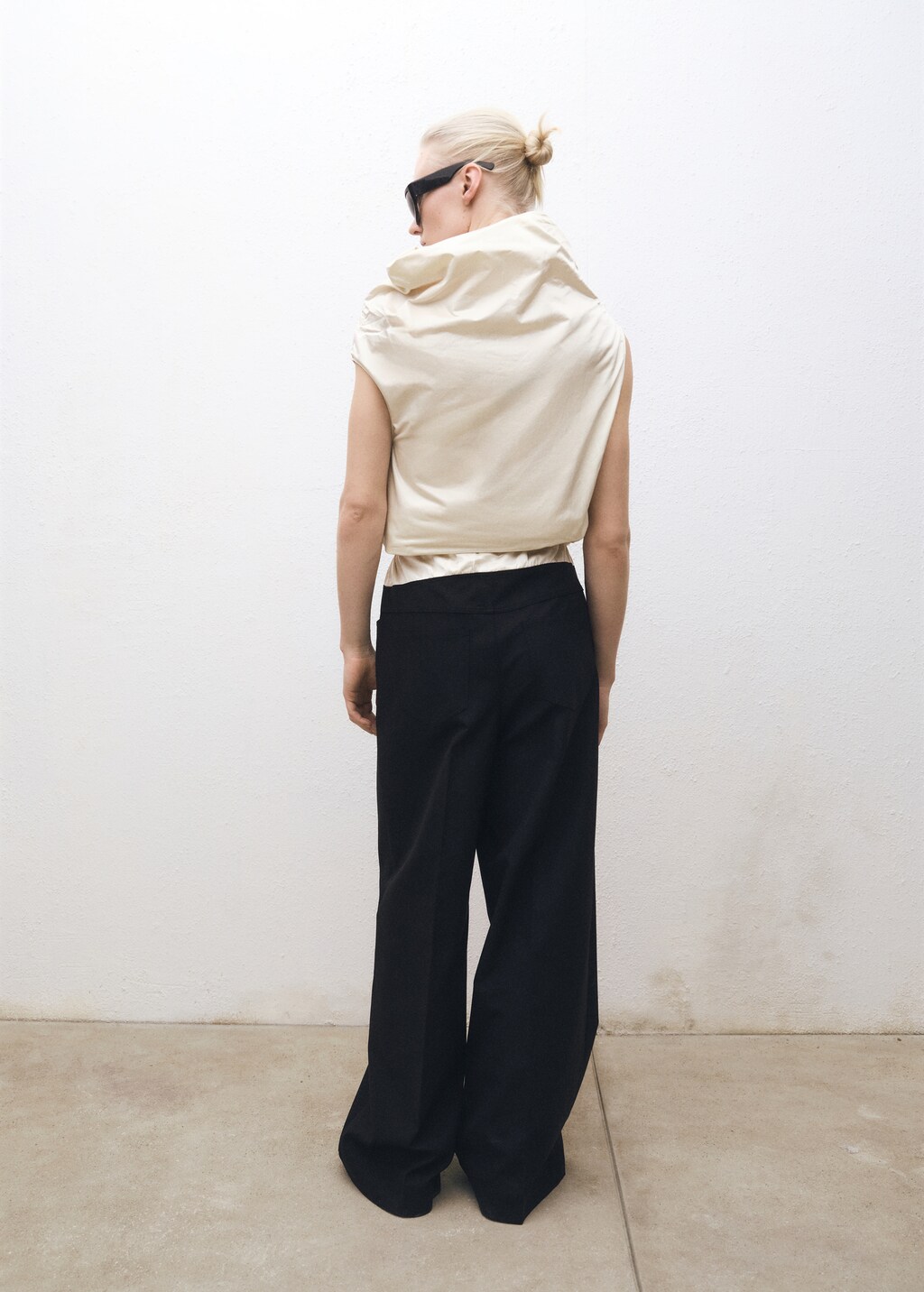 MANGO::パンツ:EU42[RESALE] Straight trousers with openings | MANGO Niger