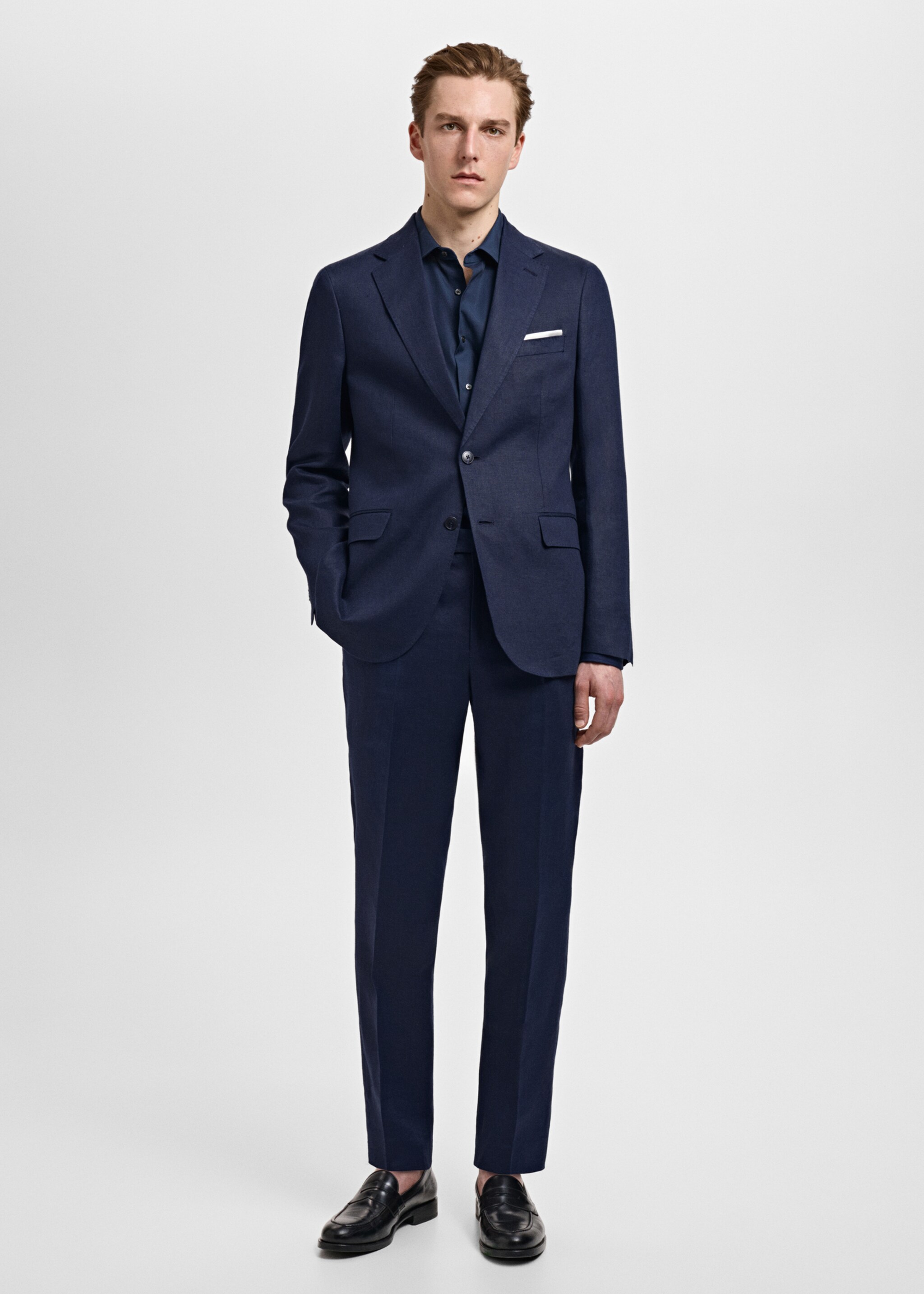Americana traje Amalfi 100% lino slim fit - Plano general