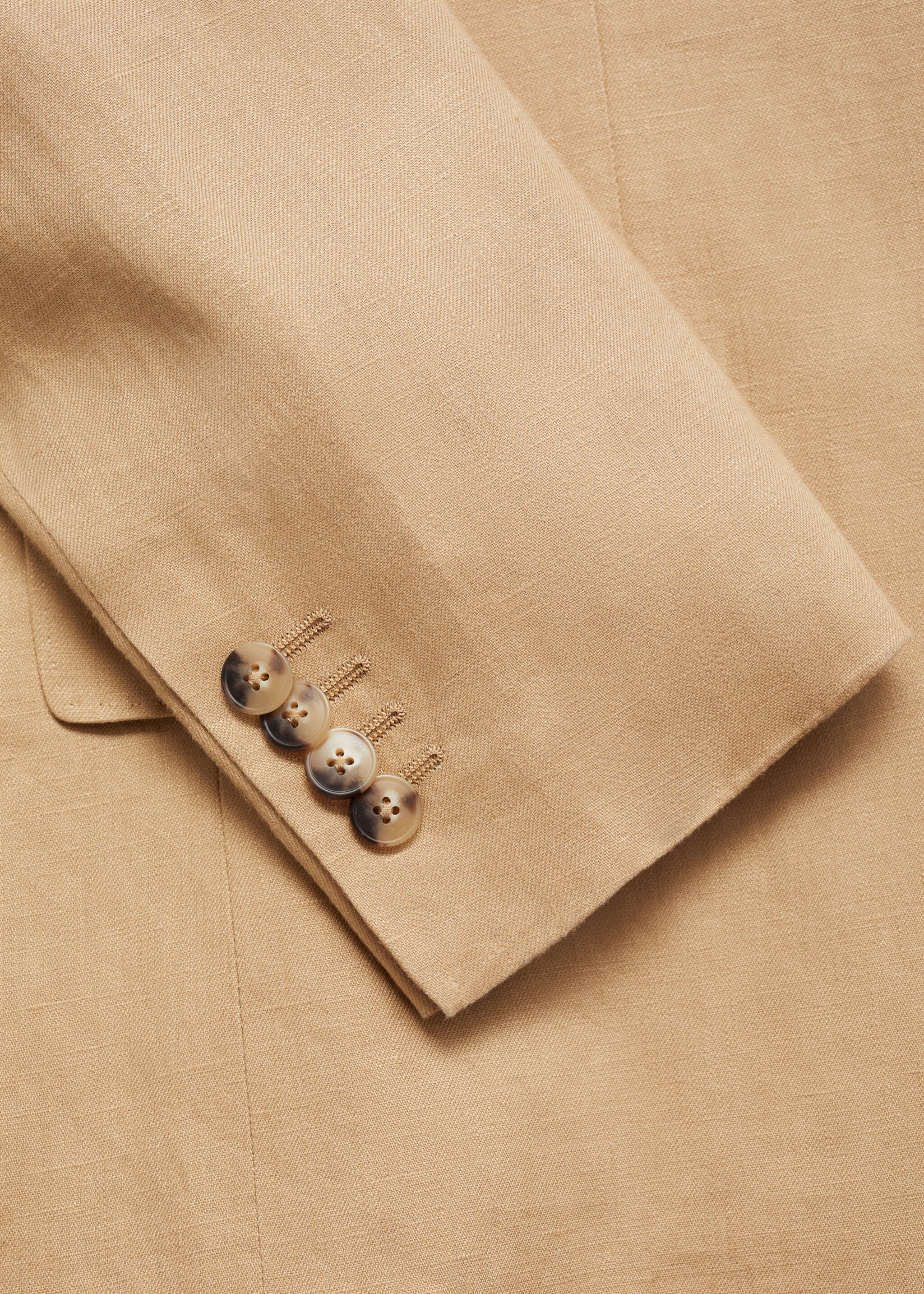 Amalfi 100% linen slim-fit suit jacket - Details of the article 0