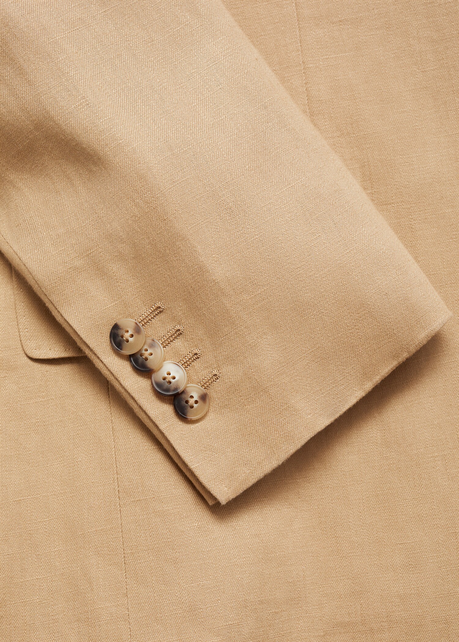 Amalfi 100% linen slim-fit suit jacket - Details of the article 0