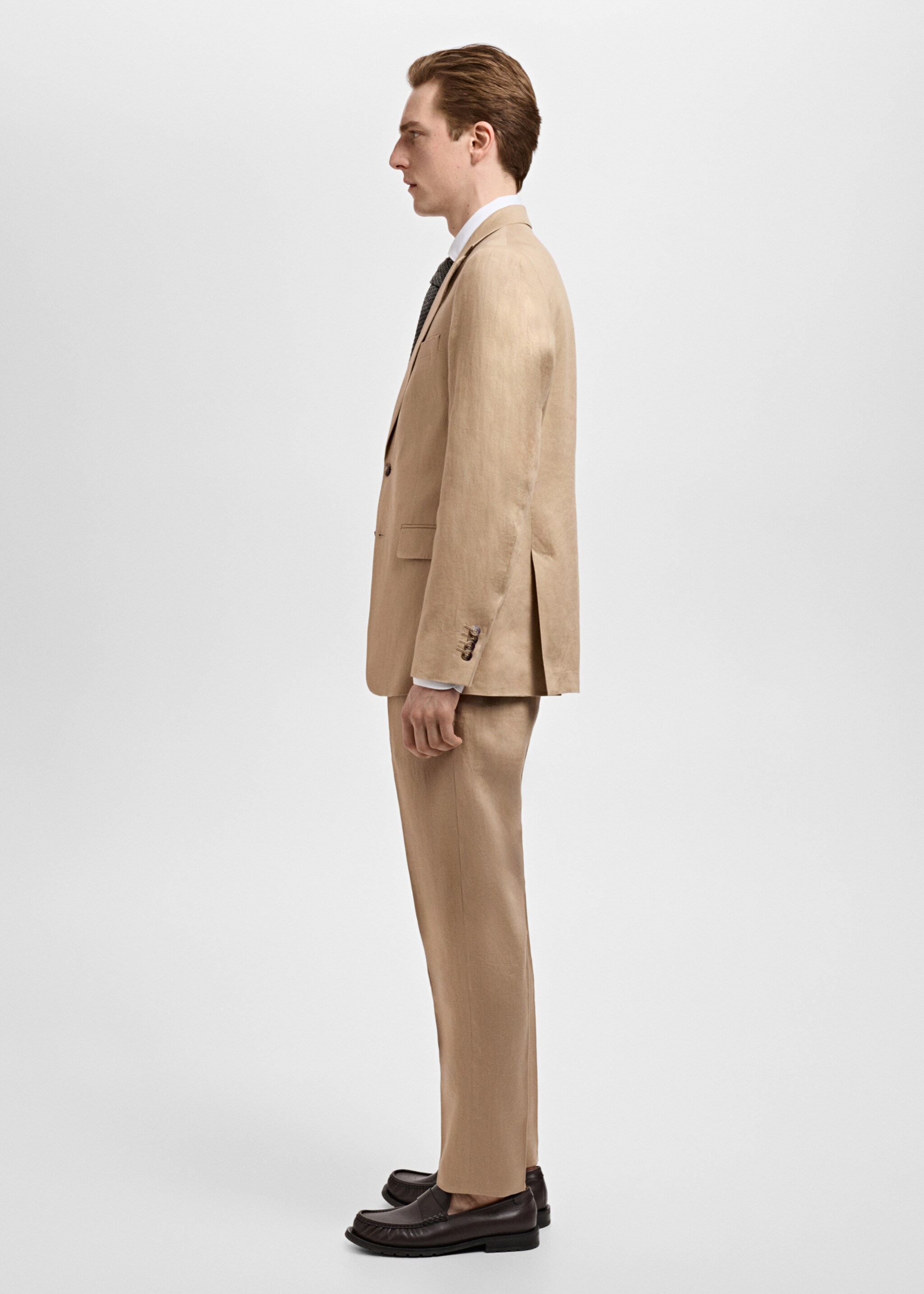 Amalfi 100% linen slim-fit suit jacket - Details of the article 2