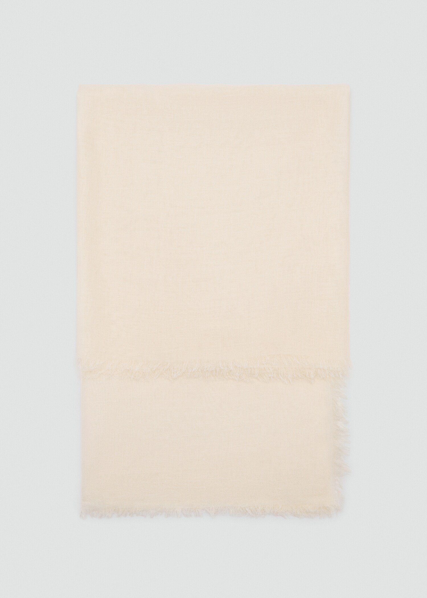 Linen-blend scarf with frayed ends - Article without model