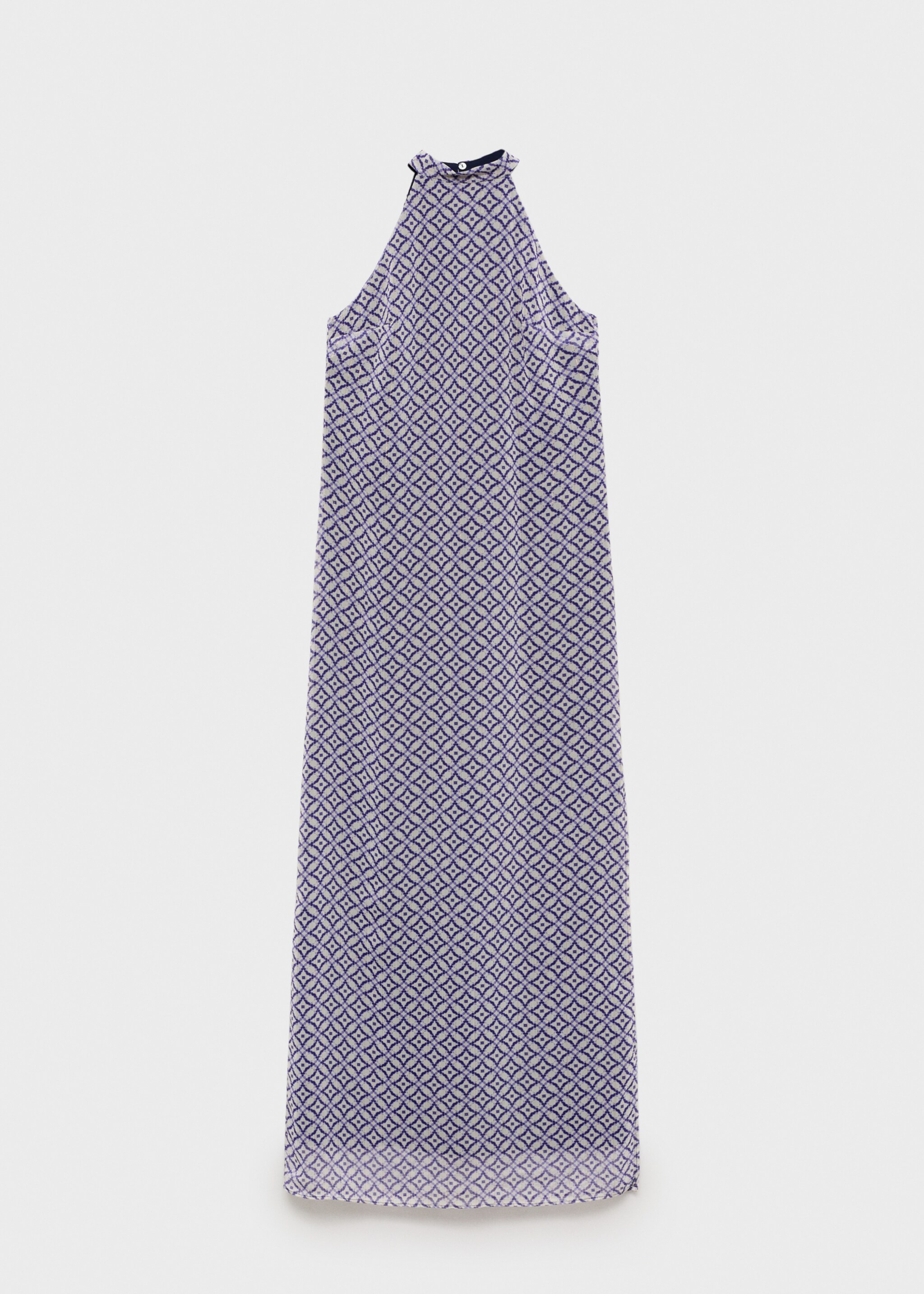 Vestido estampado cuello halter - Artículo sin modelo