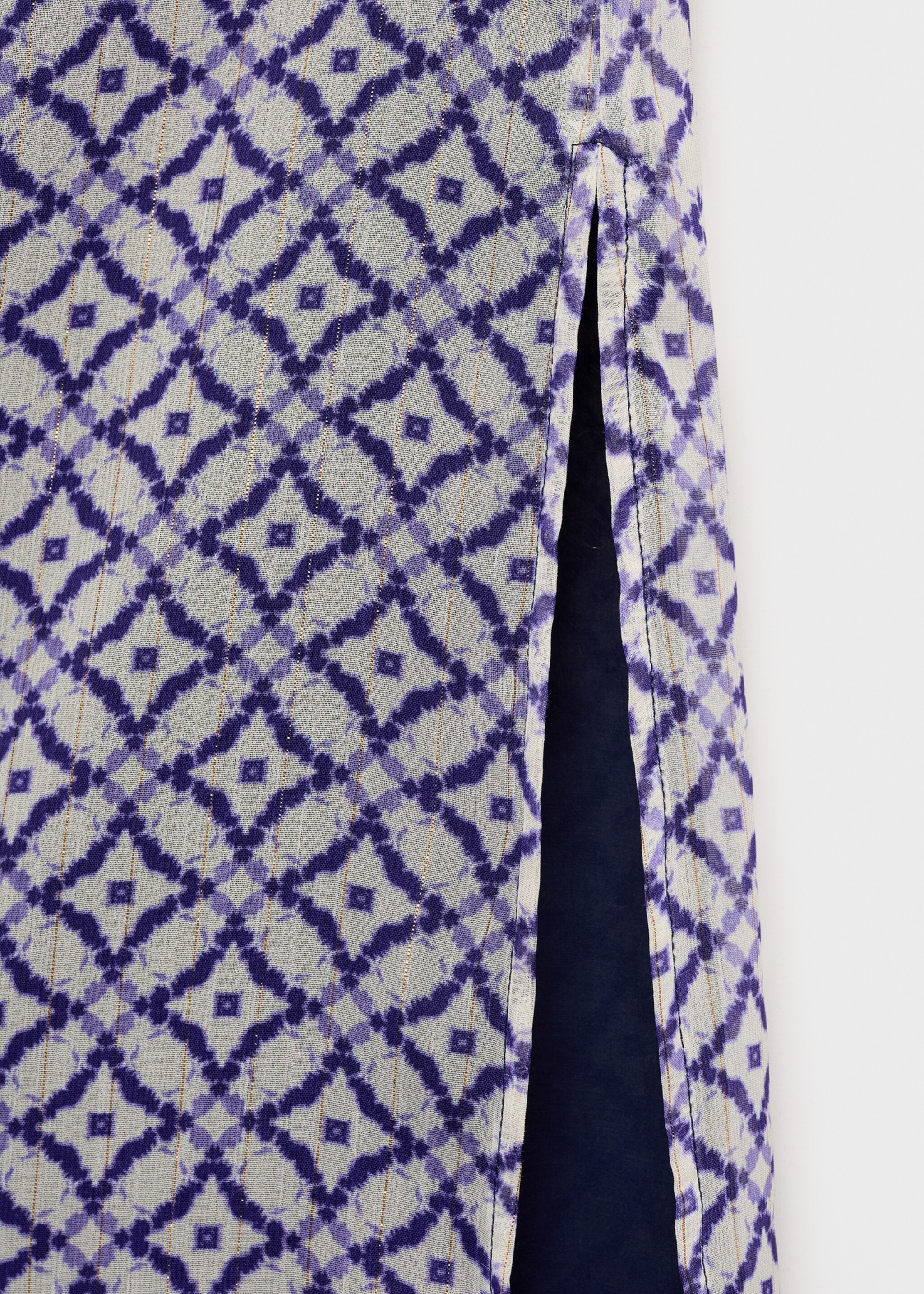 Vestido estampado cuello halter - Detalle del artículo 0