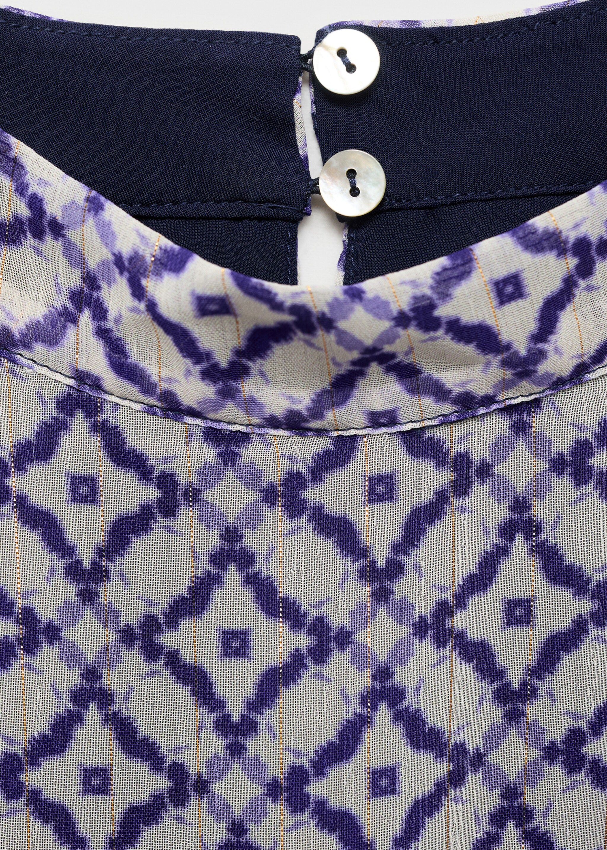 Vestido estampado cuello halter - Detalle del artículo 8