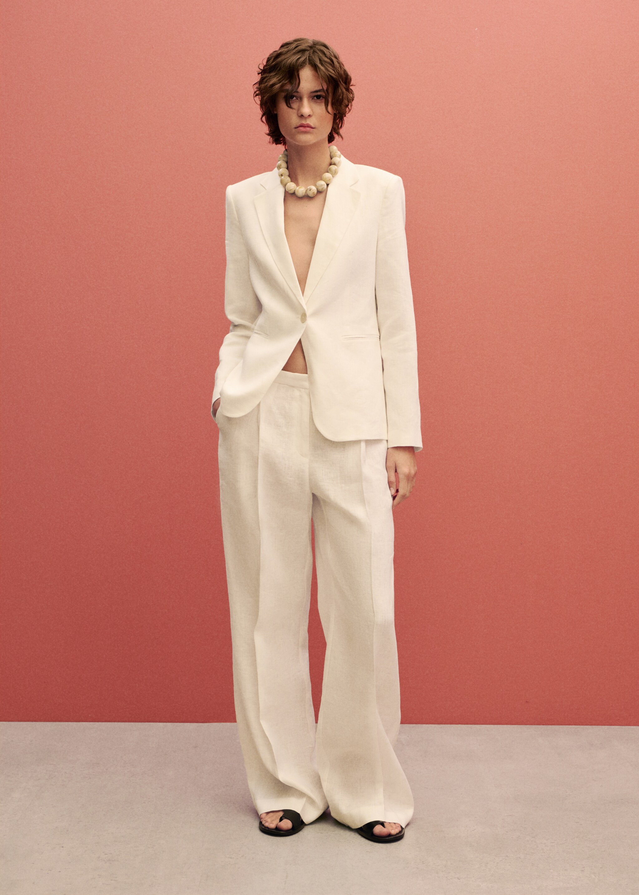 Linen suit jacket - General plane