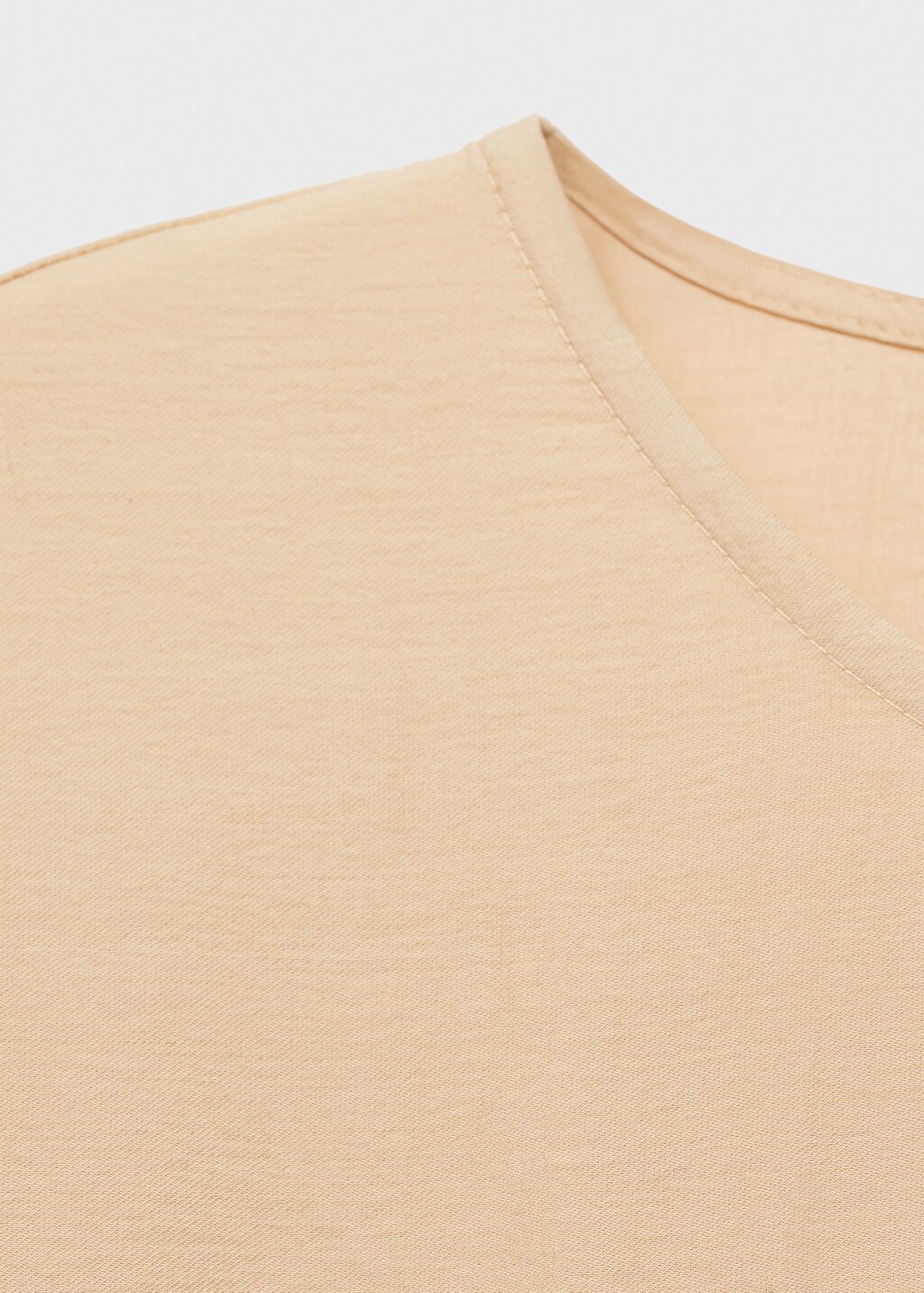 Straight-fit short-sleeved jumpsuit with belt