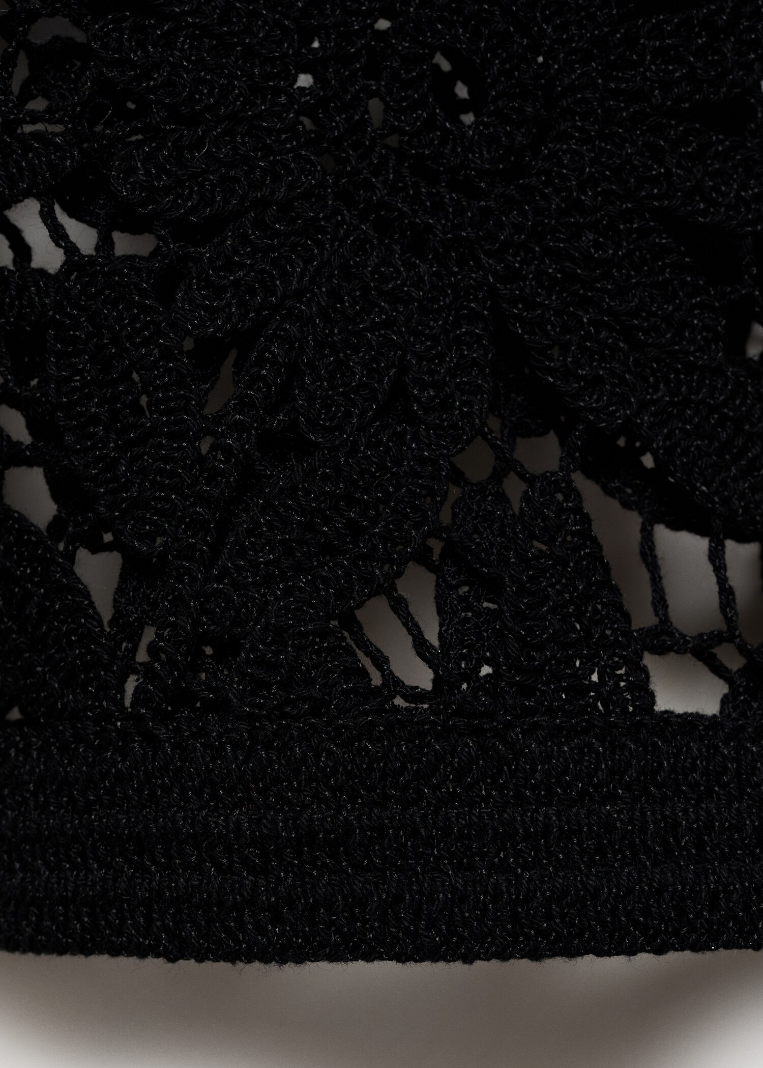 Short-sleeved crochet cardigan - Details of the article 0