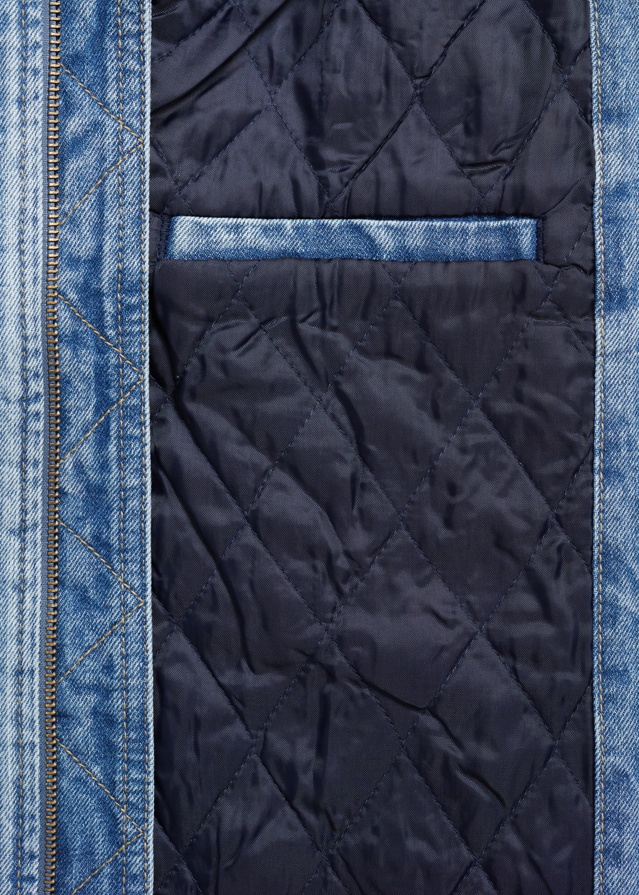 Quilted denim jacket - Details of the article 0