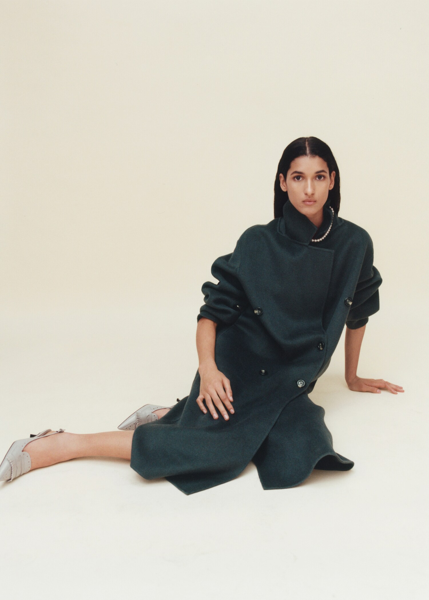 Handmade oversized wool coat - Details of the article 7