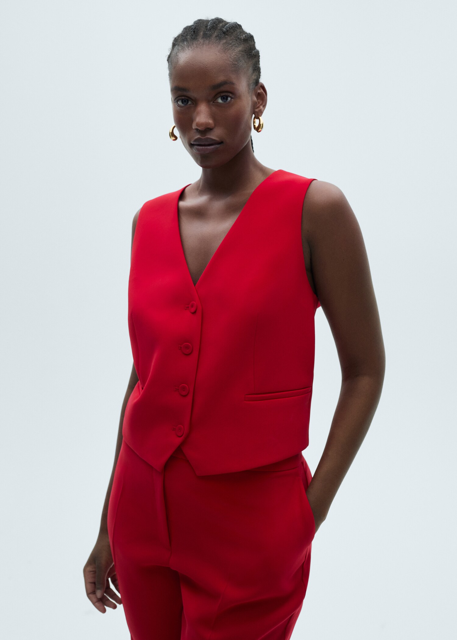 Wide leg suit pants - Details of the article 5