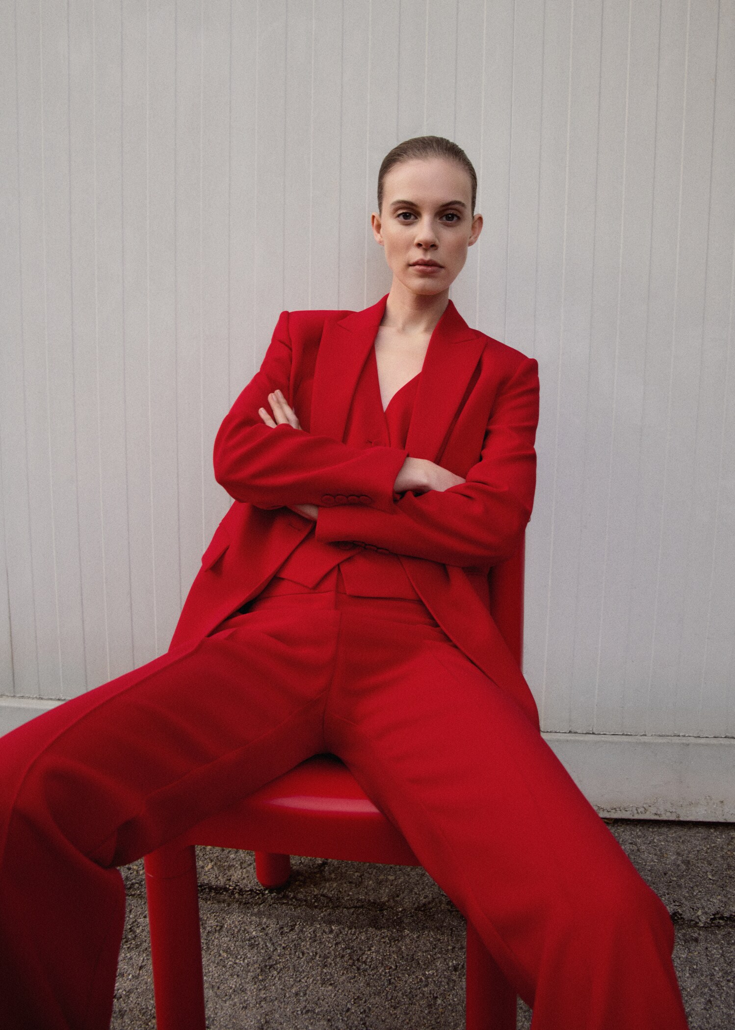 Wide leg suit pants - Details of the article 6