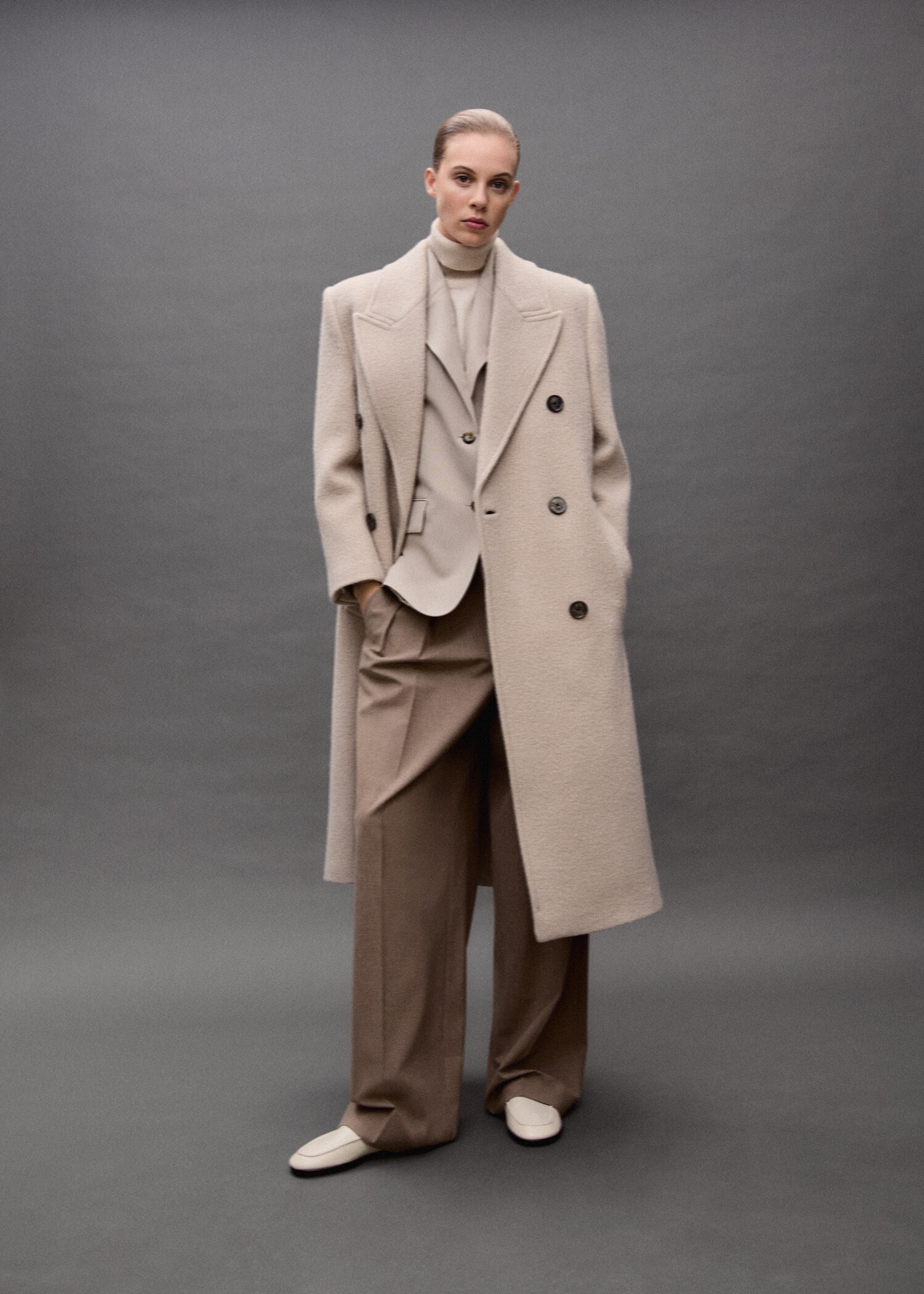 Structured virgin wool coat - Details of the article 7