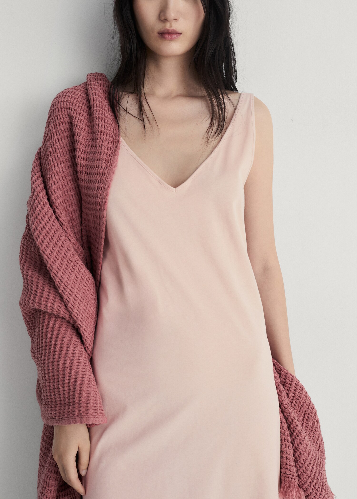 Cotton dress with soft finish - Medium plane