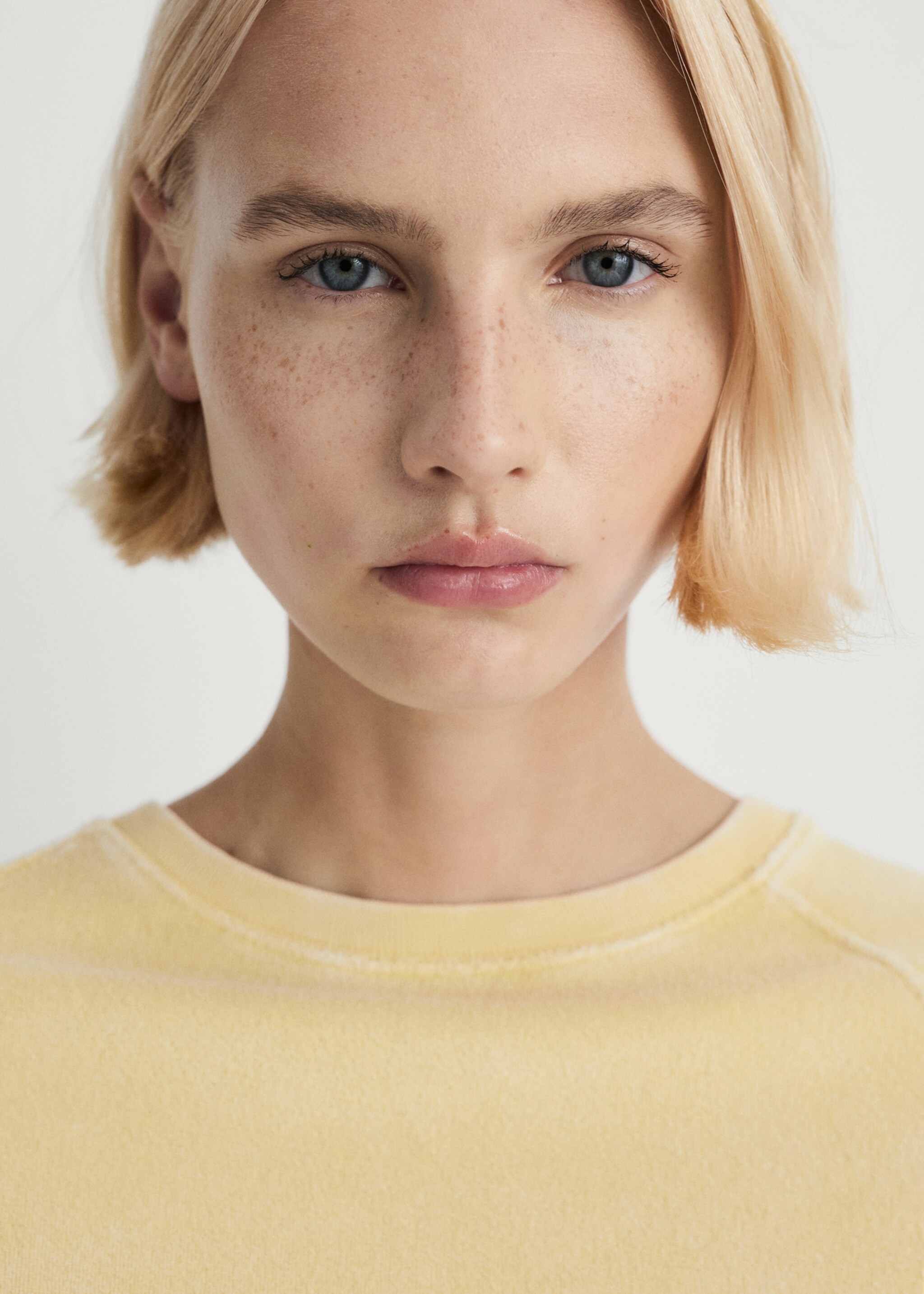 Terry cotton overdyed sweatshirt - Details of the article 1