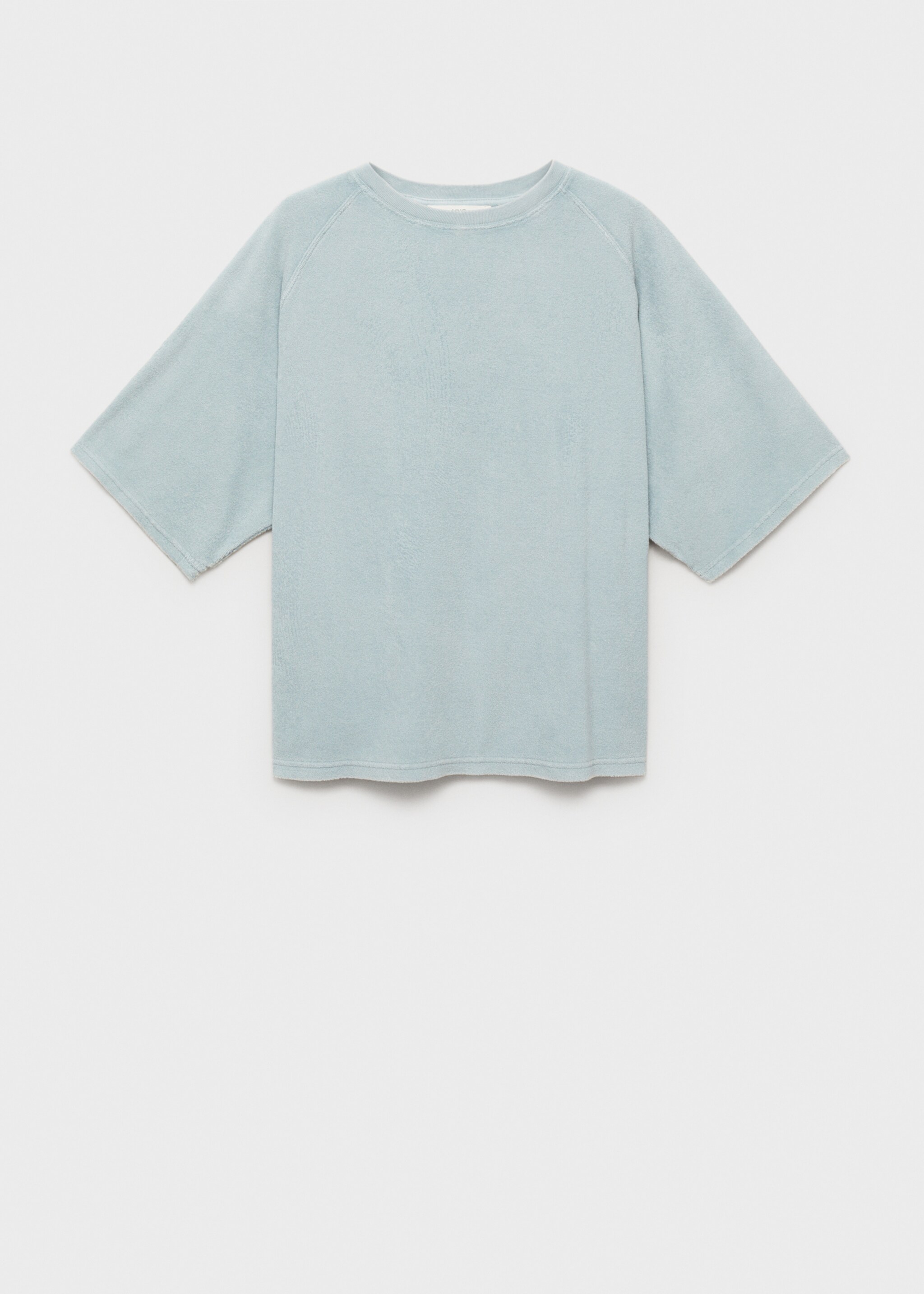 Terry cotton overdyed sweatshirt - Article without model