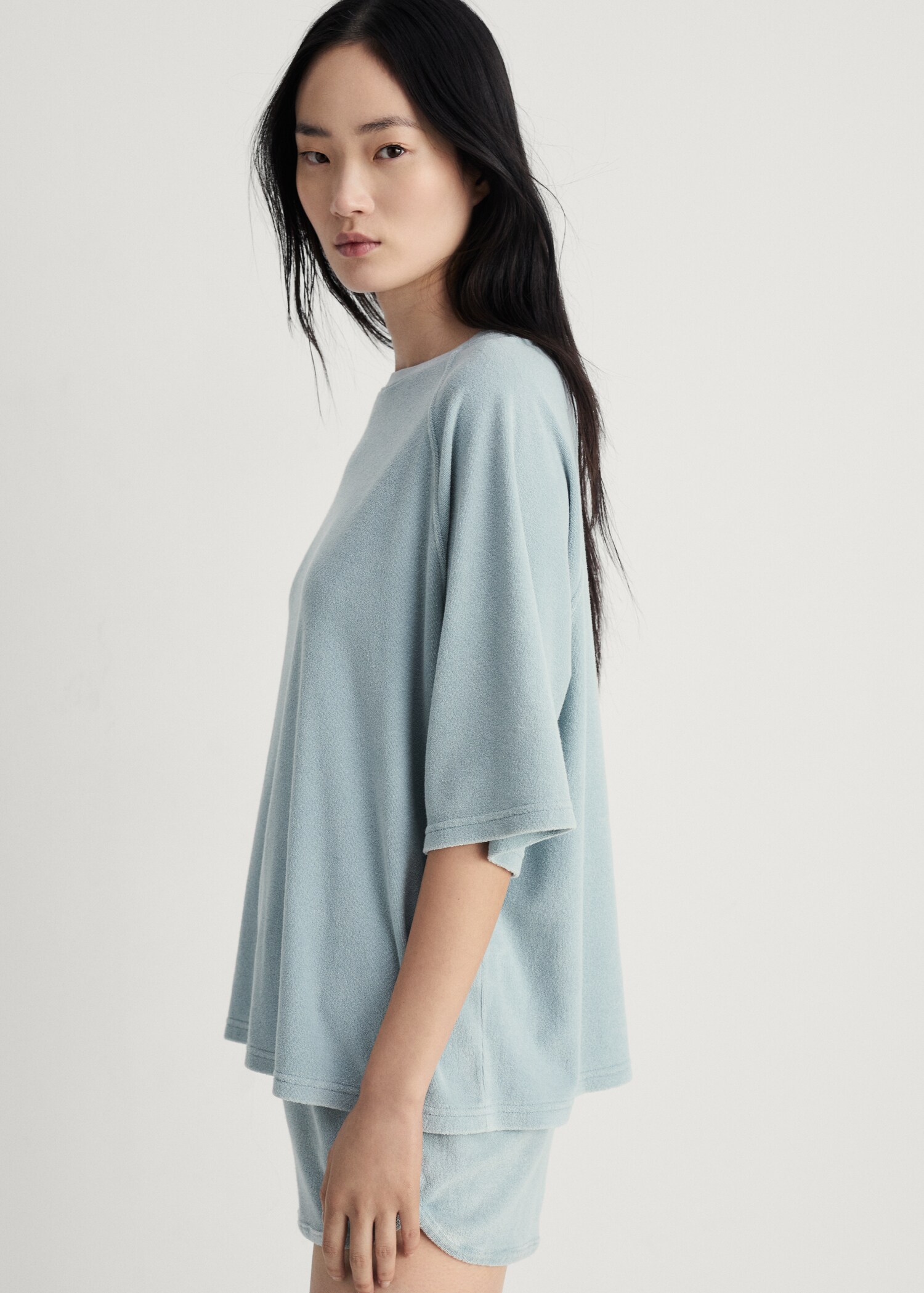 Terry cotton overdyed sweatshirt - Details of the article 2