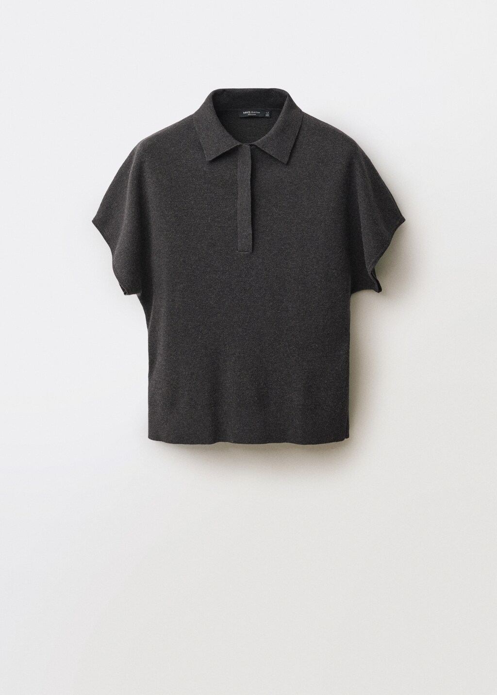 Wool-blend polo-neck sweater