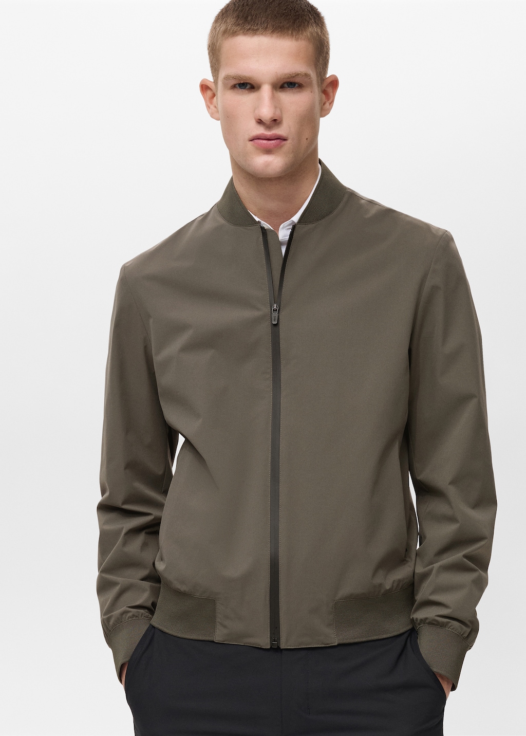 Fleece collar jacket - Men | MANGO USA Fleece collar jacket - Men | MANGO USA