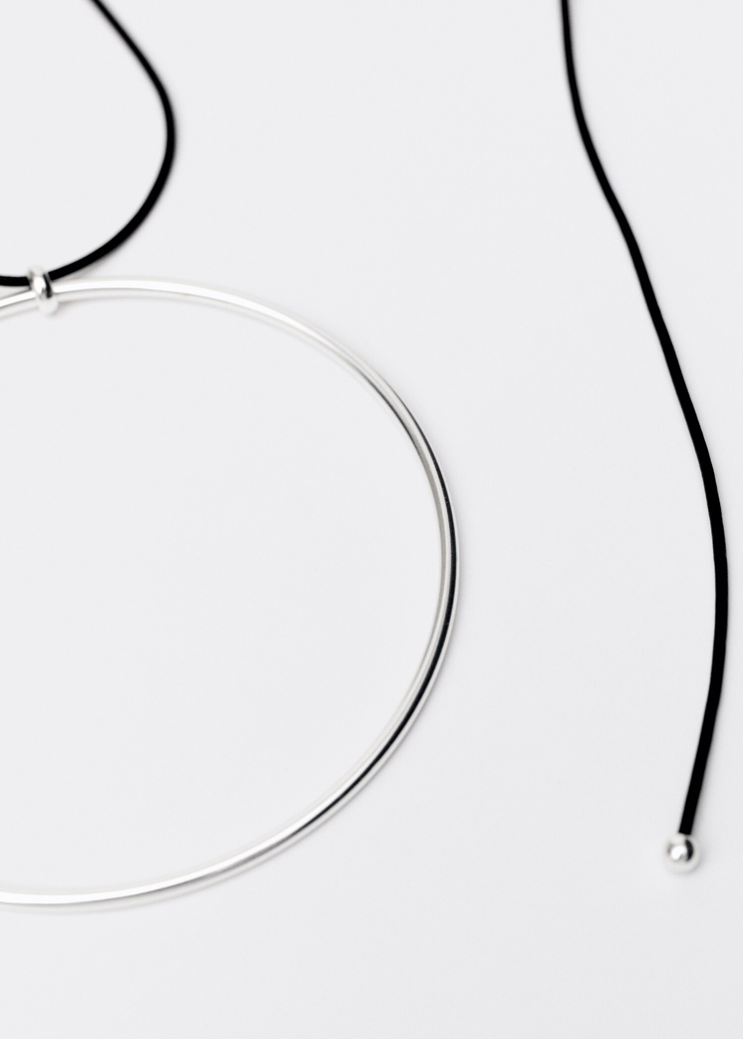 Collier cuir anneau maxi - Détail de l'article 1