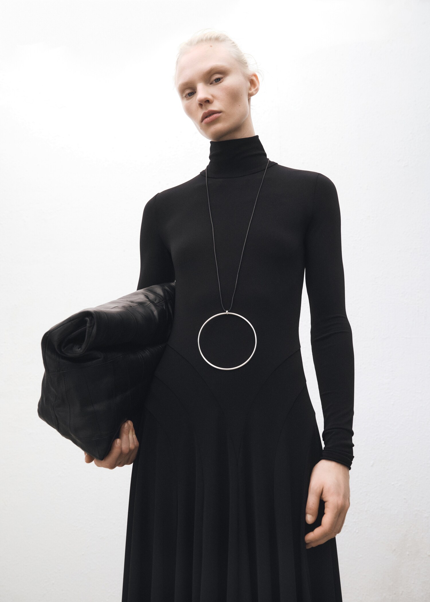 Collier cuir anneau maxi - Plan général