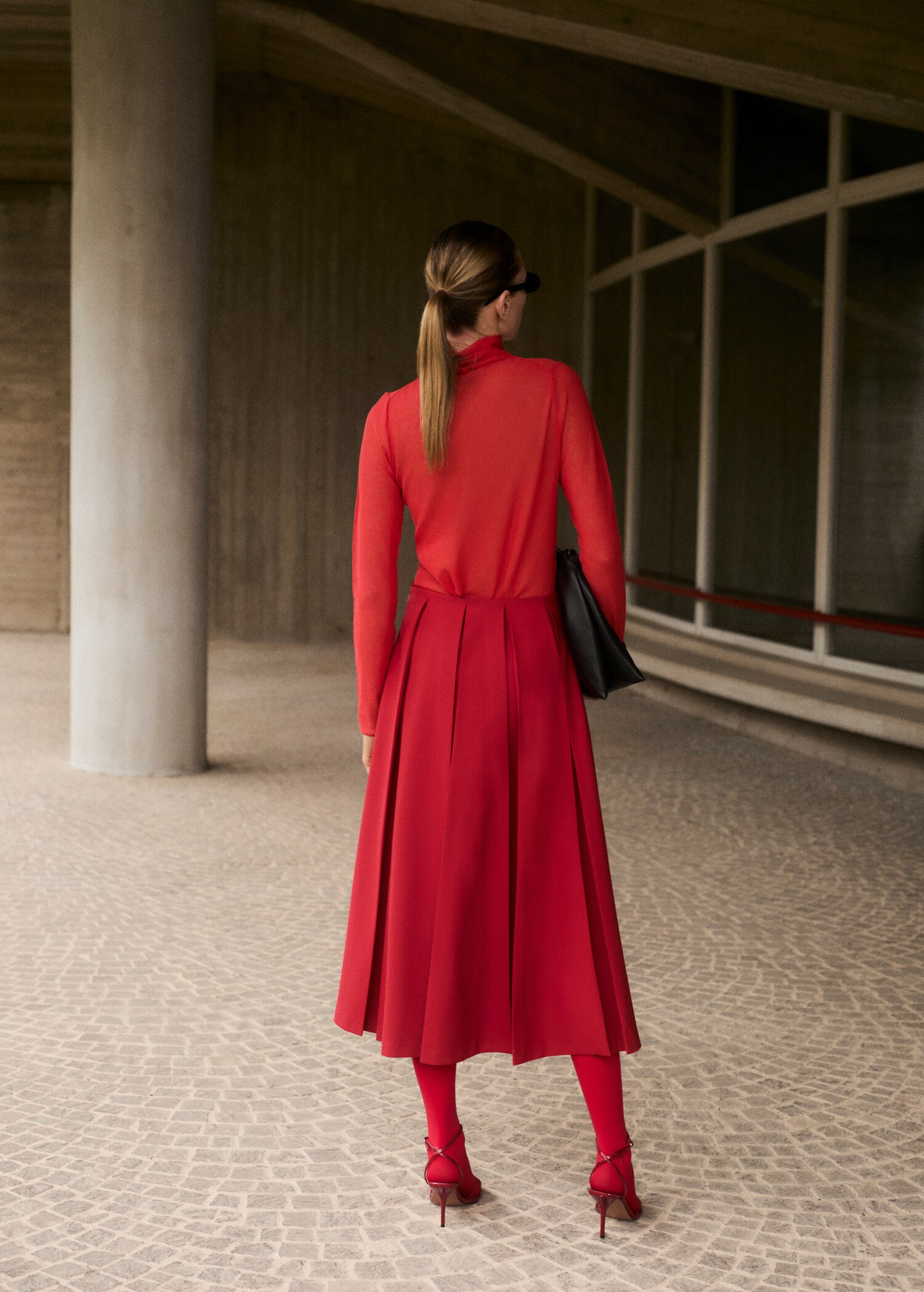 Wool-blend pleated skirt - Reverse of the article