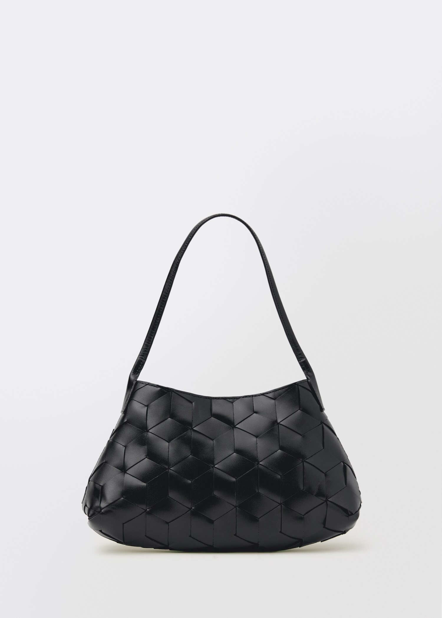 Braided leather shoulder bag - Article without model