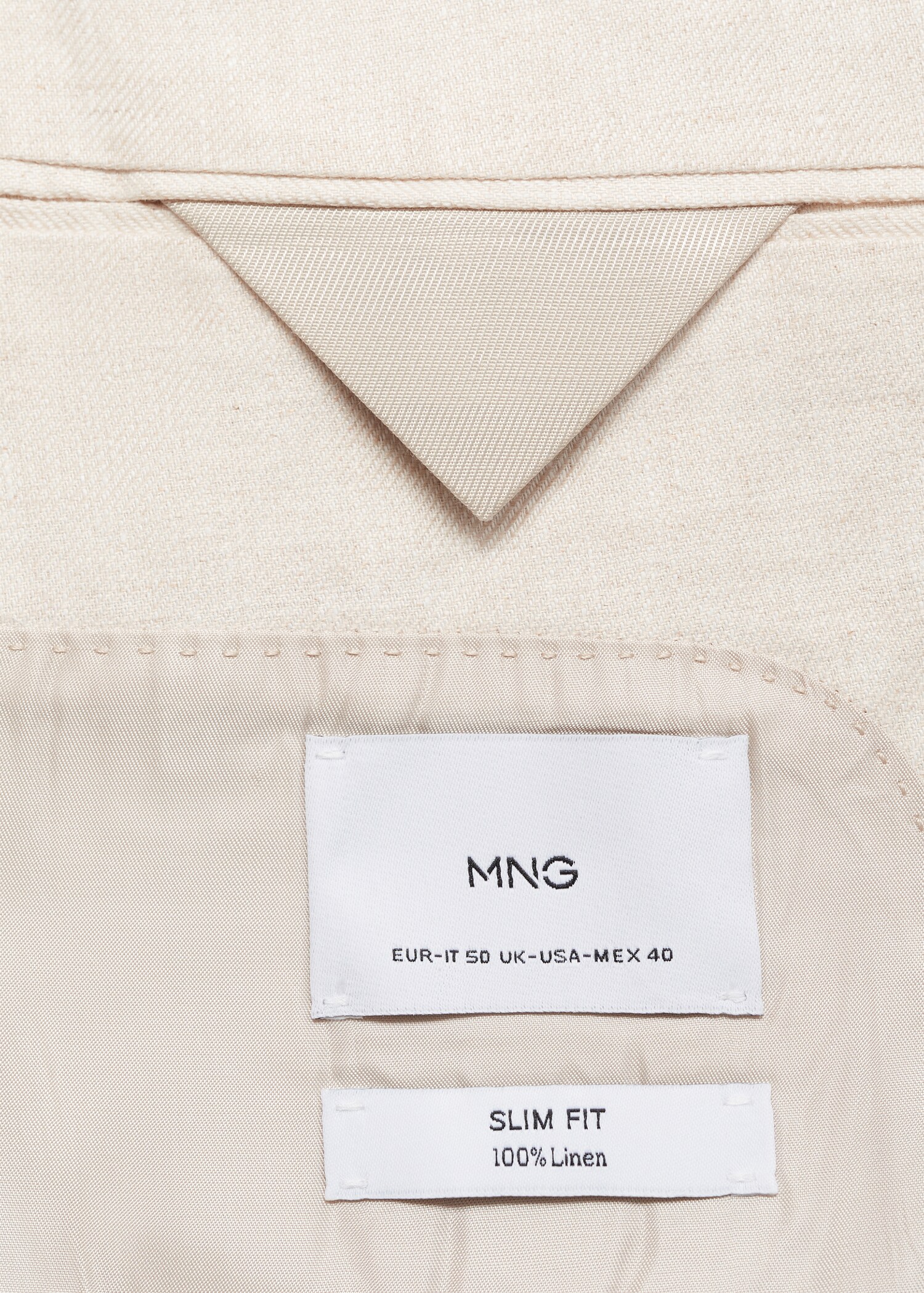 Amalfi 100% linen slim-fit suit jacket - Details of the article 0