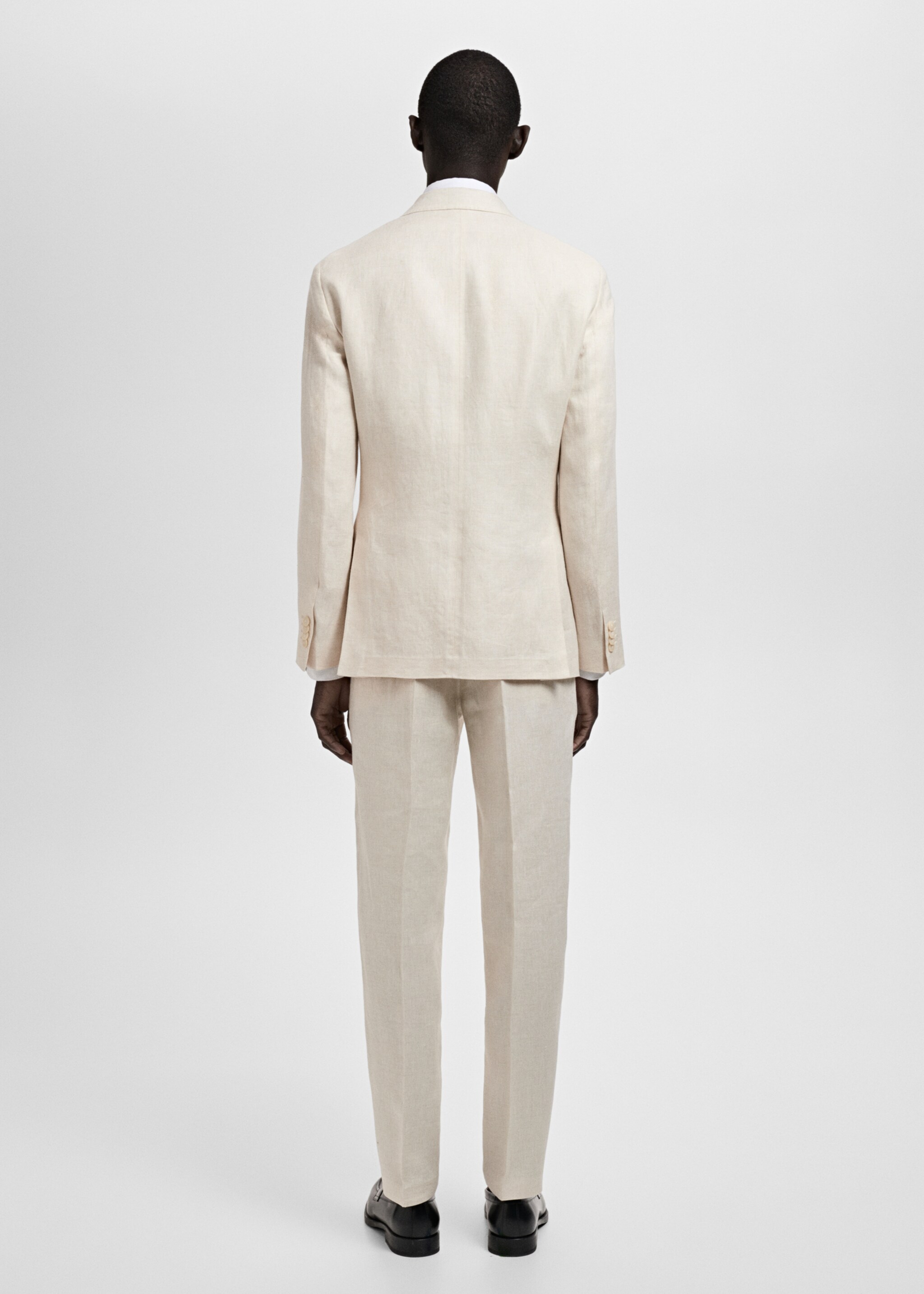 Amalfi 100% linen slim-fit suit jacket - Reverse of the article
