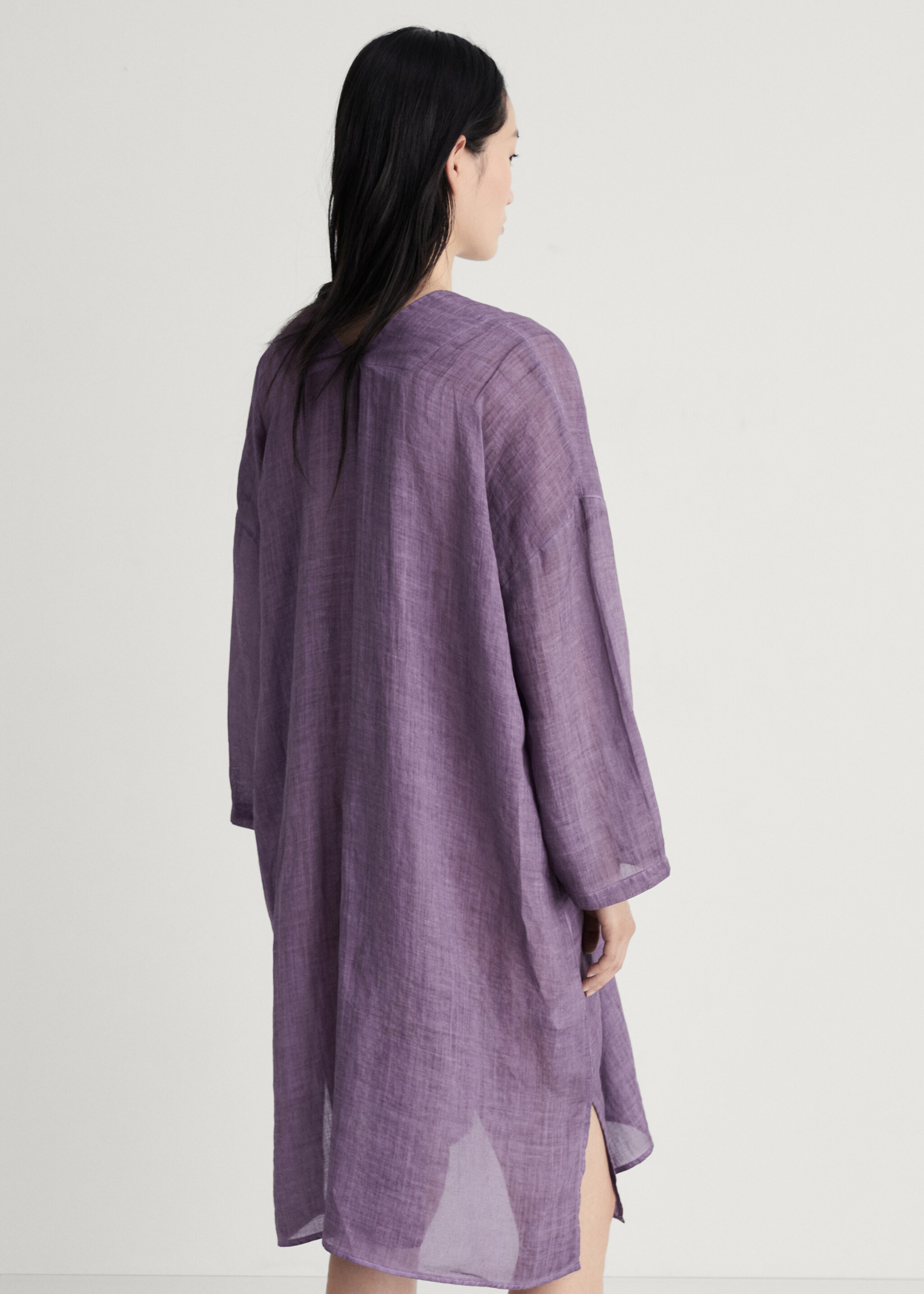 Overdyed tasarım rami kaftan - Ürünün arkası