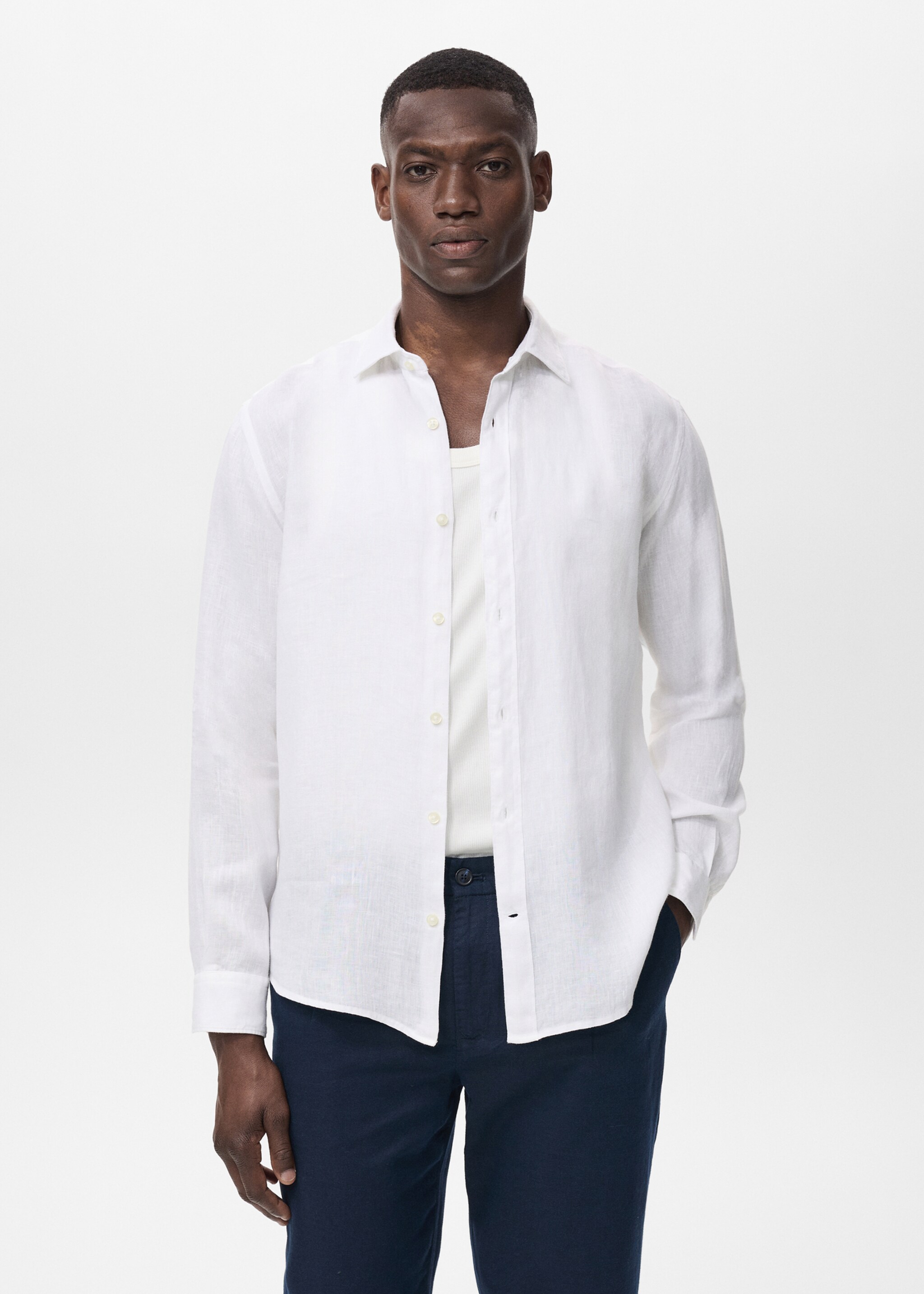 Linen 100% shirt - Medium plane