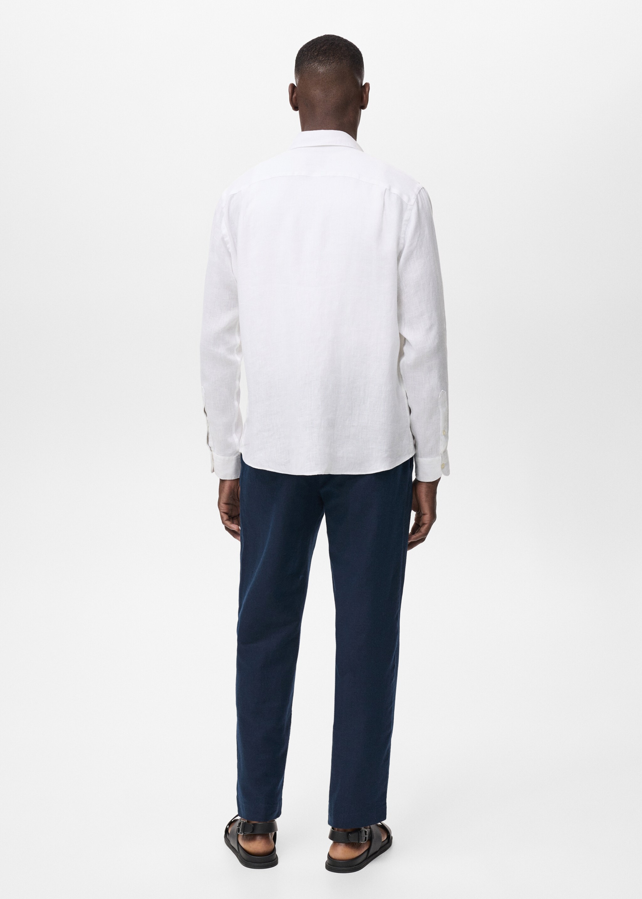 Linen 100% shirt - Reverse of the article