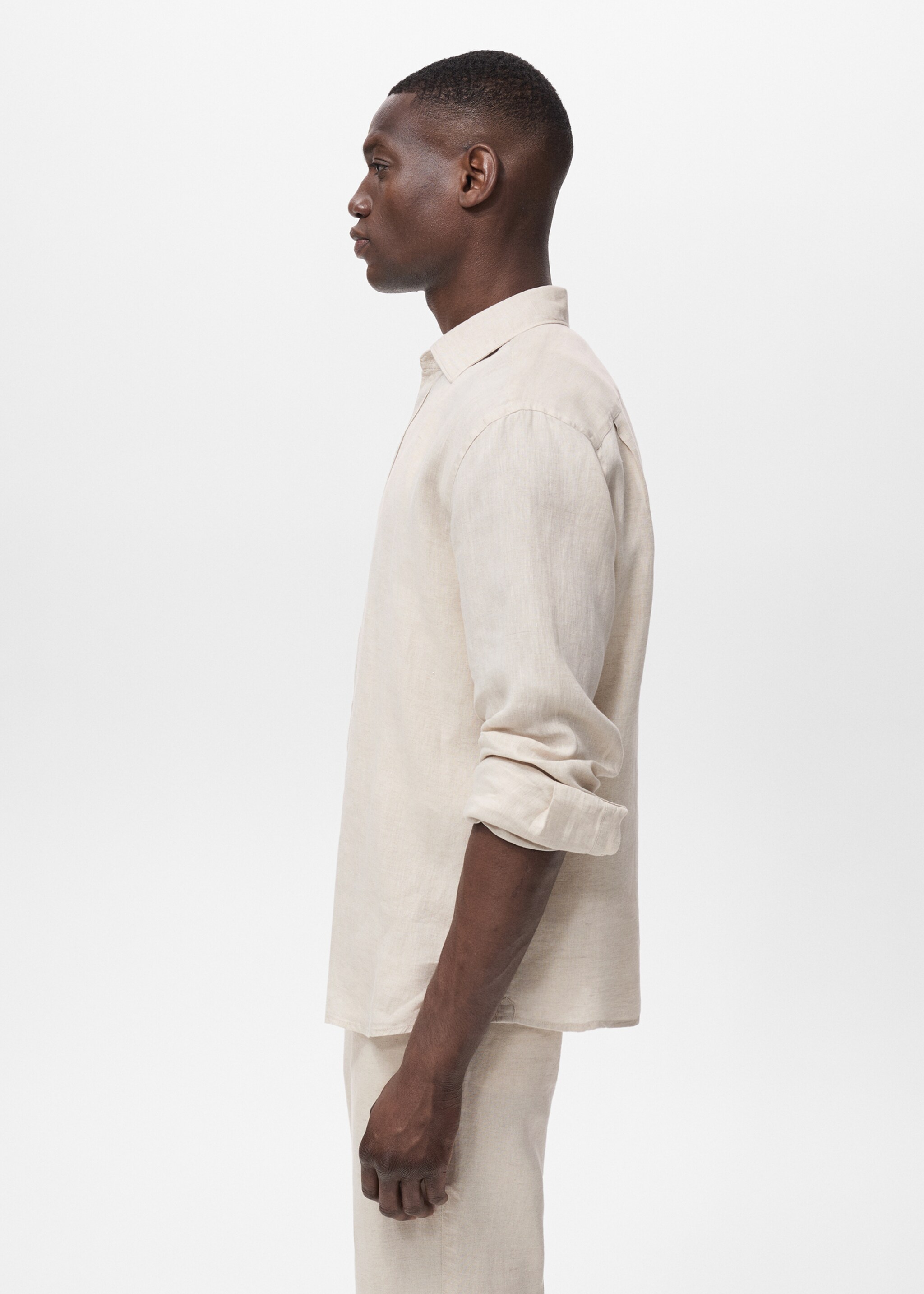 Linen 100% shirt - Details of the article 2