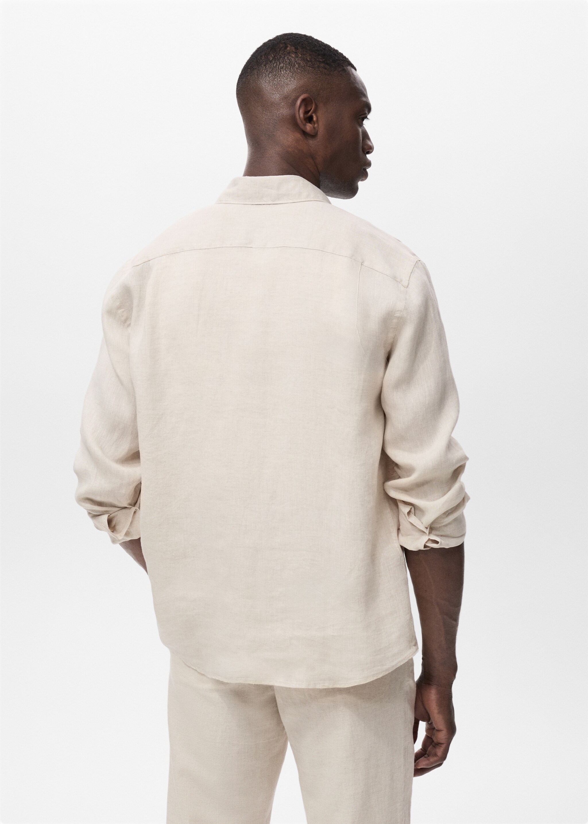 Linen 100% shirt - Reverse of the article